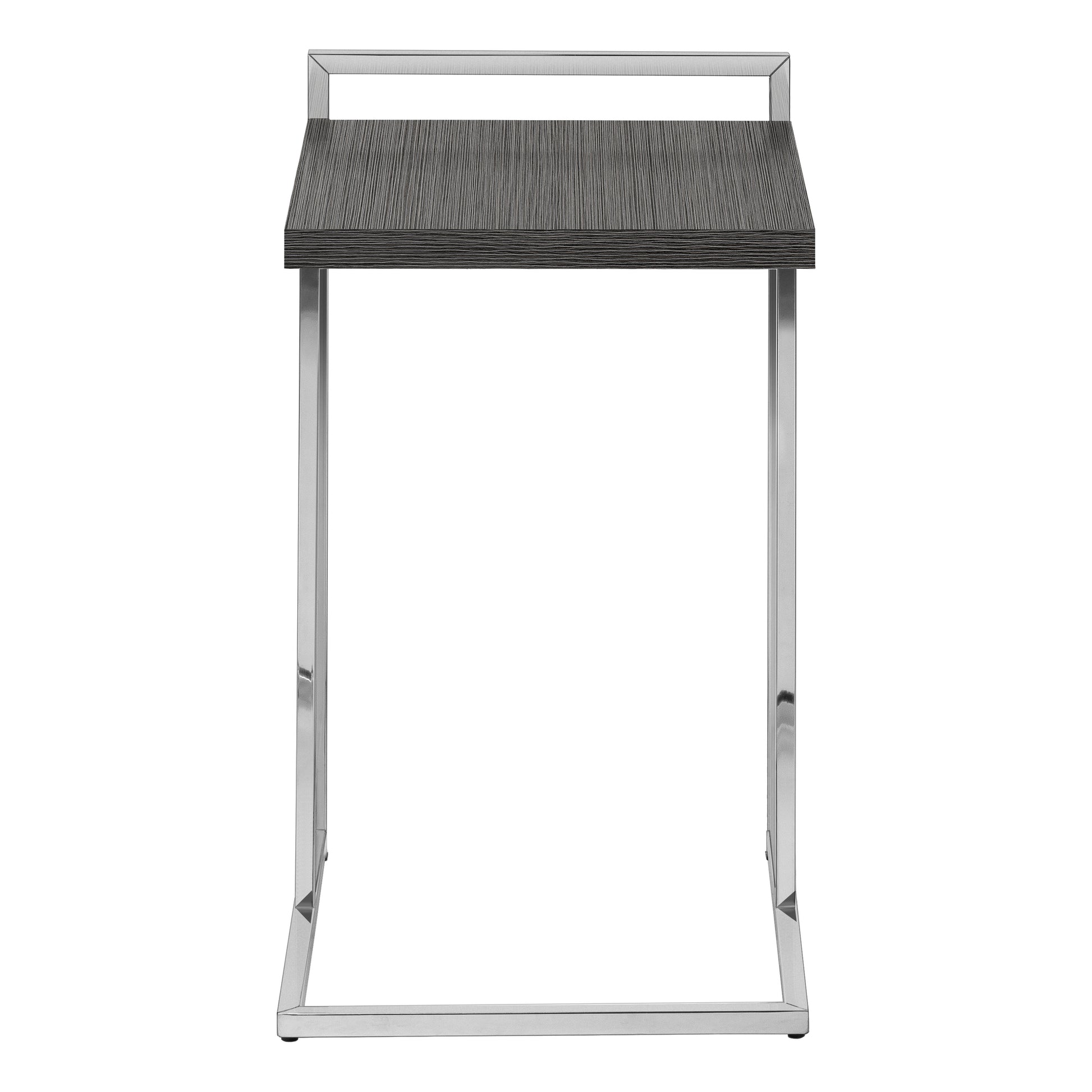 Accent Table - 25"H / Grey Reclaimed Wood / Black Metal-Accent Table-DECOROLALA