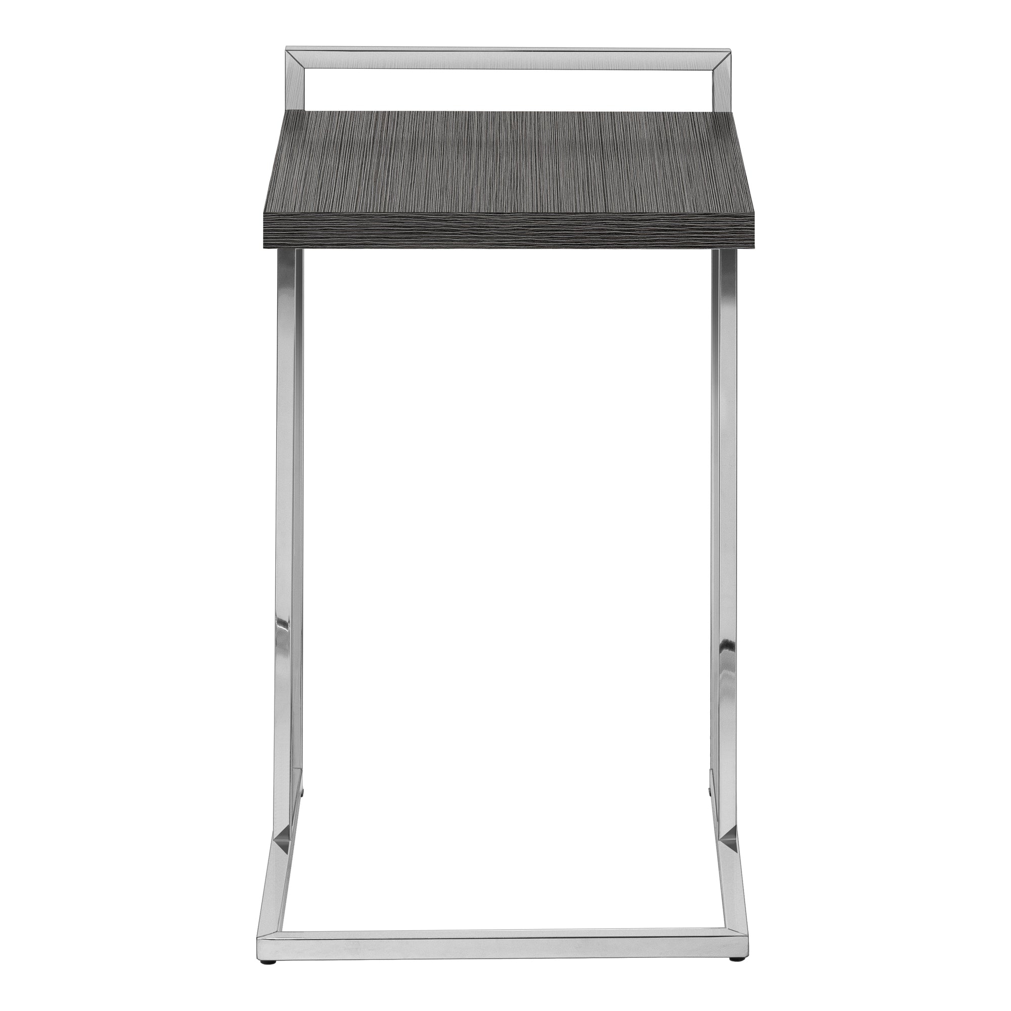 Accent Table - 25"H / Grey Reclaimed Wood / Black Metal-Accent Table-DECOROLALA