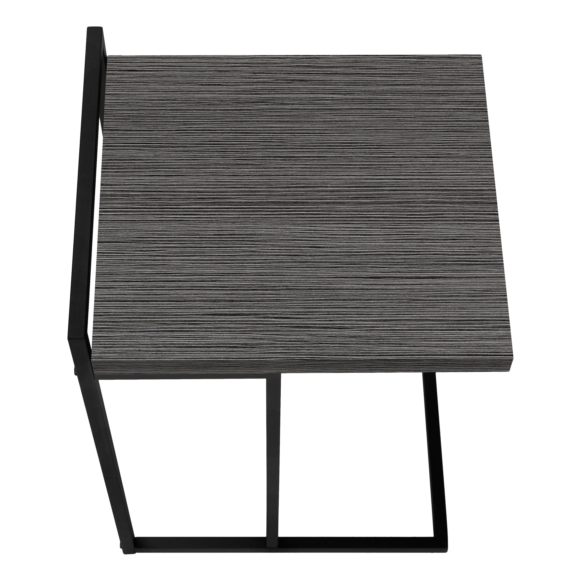 Accent Table - 25"H / Grey Reclaimed Wood / Black Metal-Accent Table-DECOROLALA