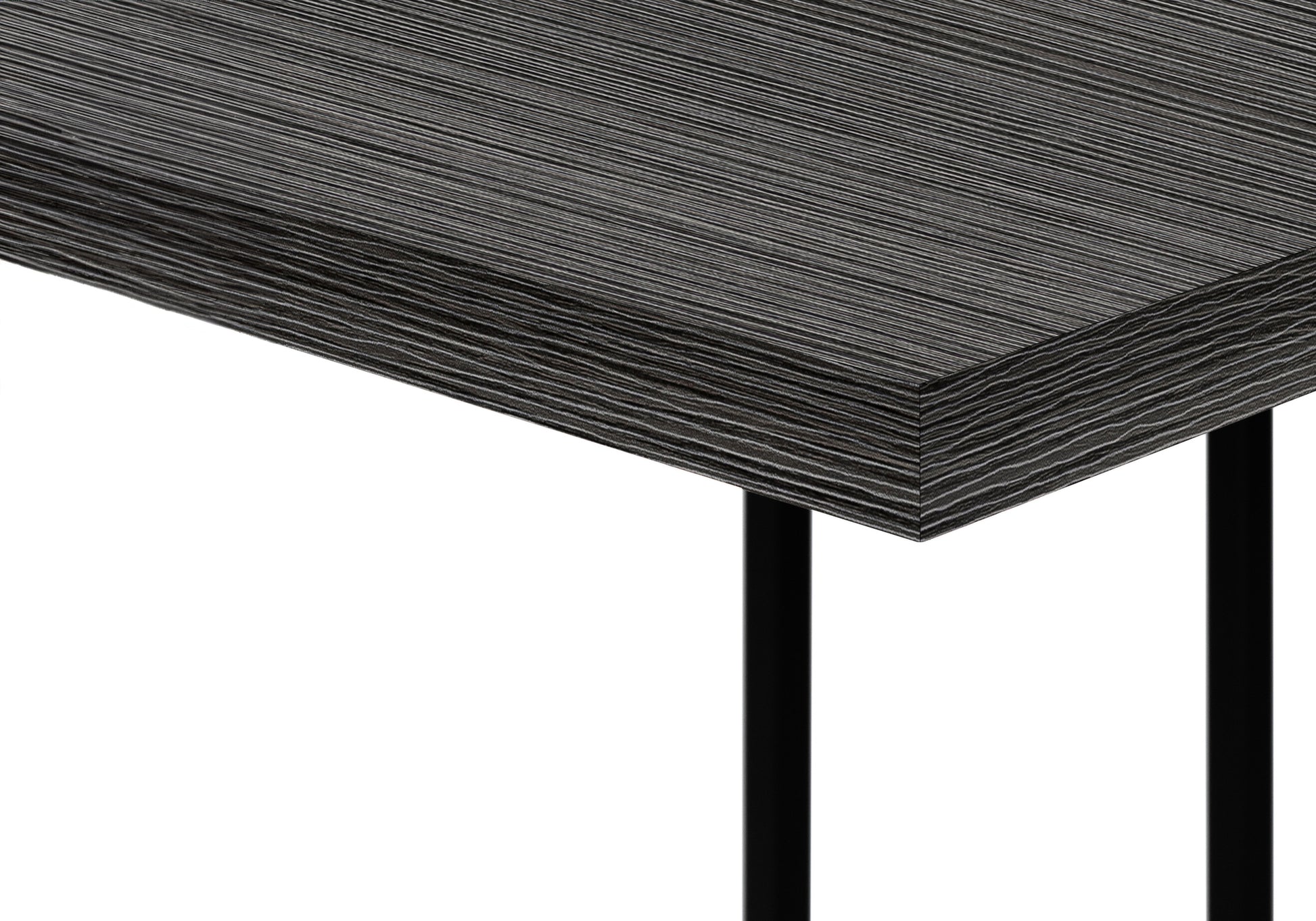 Accent Table - 25"H / Grey Reclaimed Wood / Black Metal-Accent Table-DECOROLALA