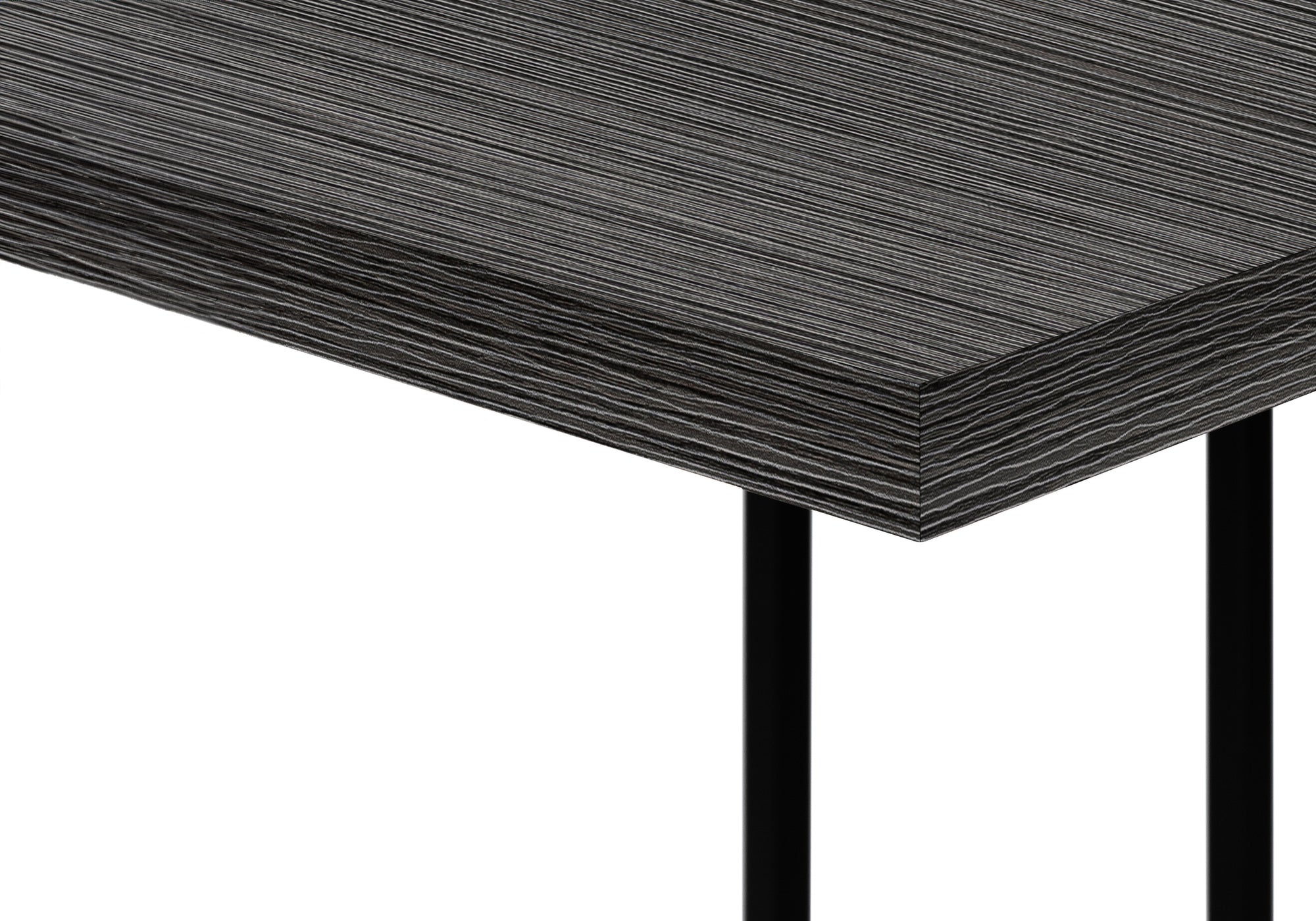 Accent Table - 25"H / Grey Reclaimed Wood / Black Metal-Accent Table-DECOROLALA