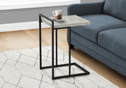 Accent Table - 25"H / Grey Reclaimed Wood / Black Metal-Accent Table-DECOROLALA