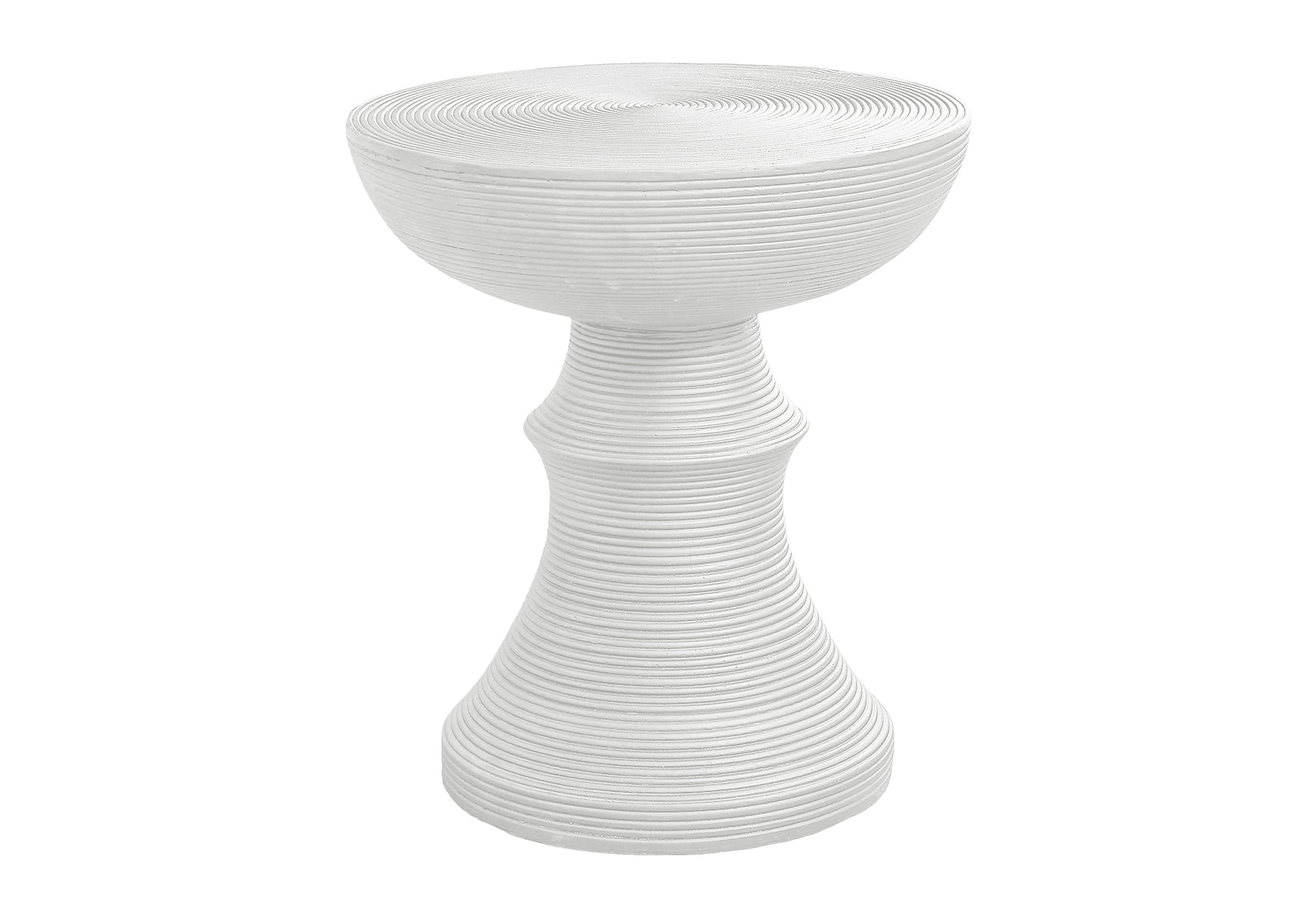 Accent Table 25"H Grey Round Indoor/Outdoor-Accent Table-DECOROLALA