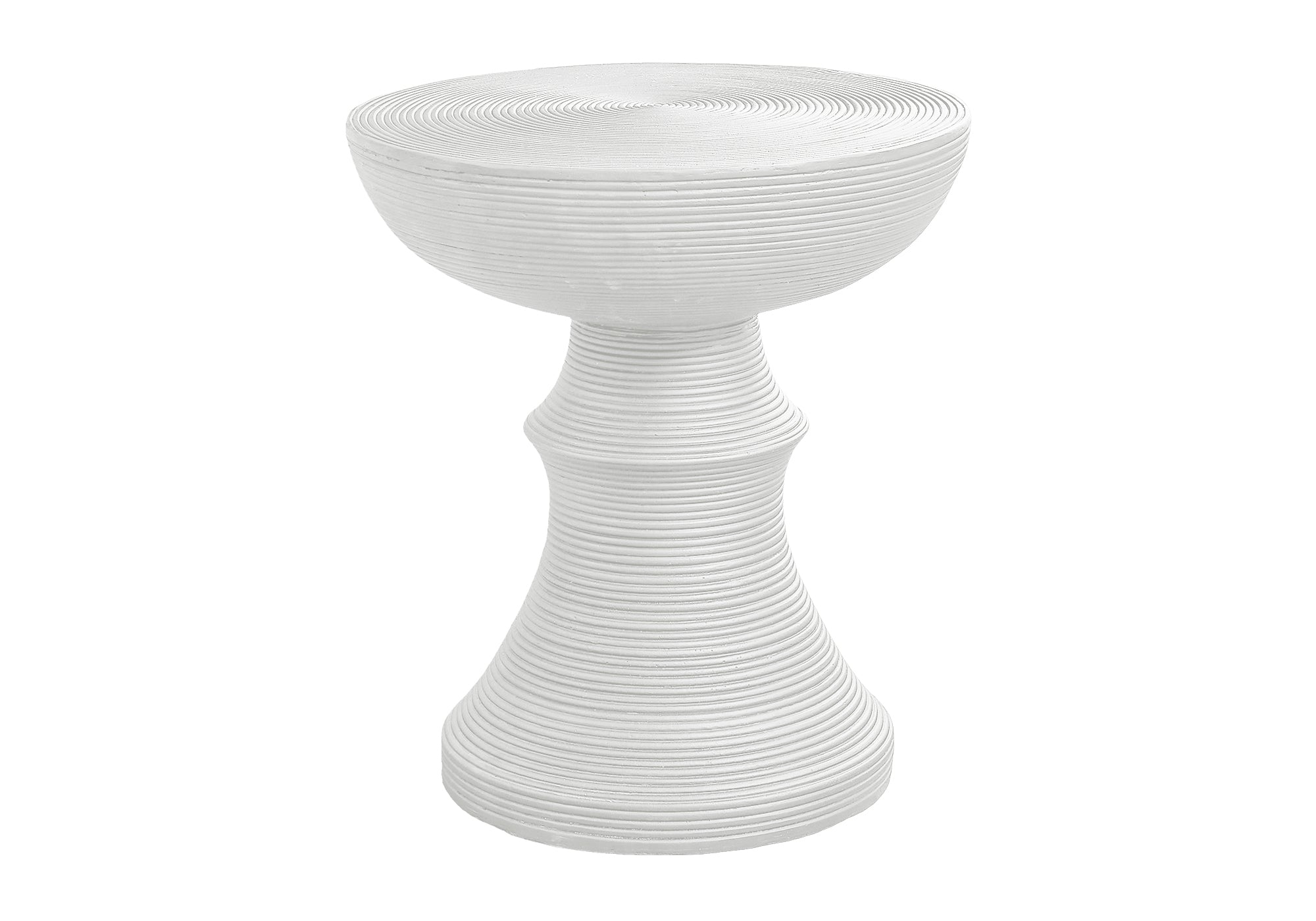 Accent Table 25"H Grey Round Indoor/Outdoor-Accent Table-DECOROLALA