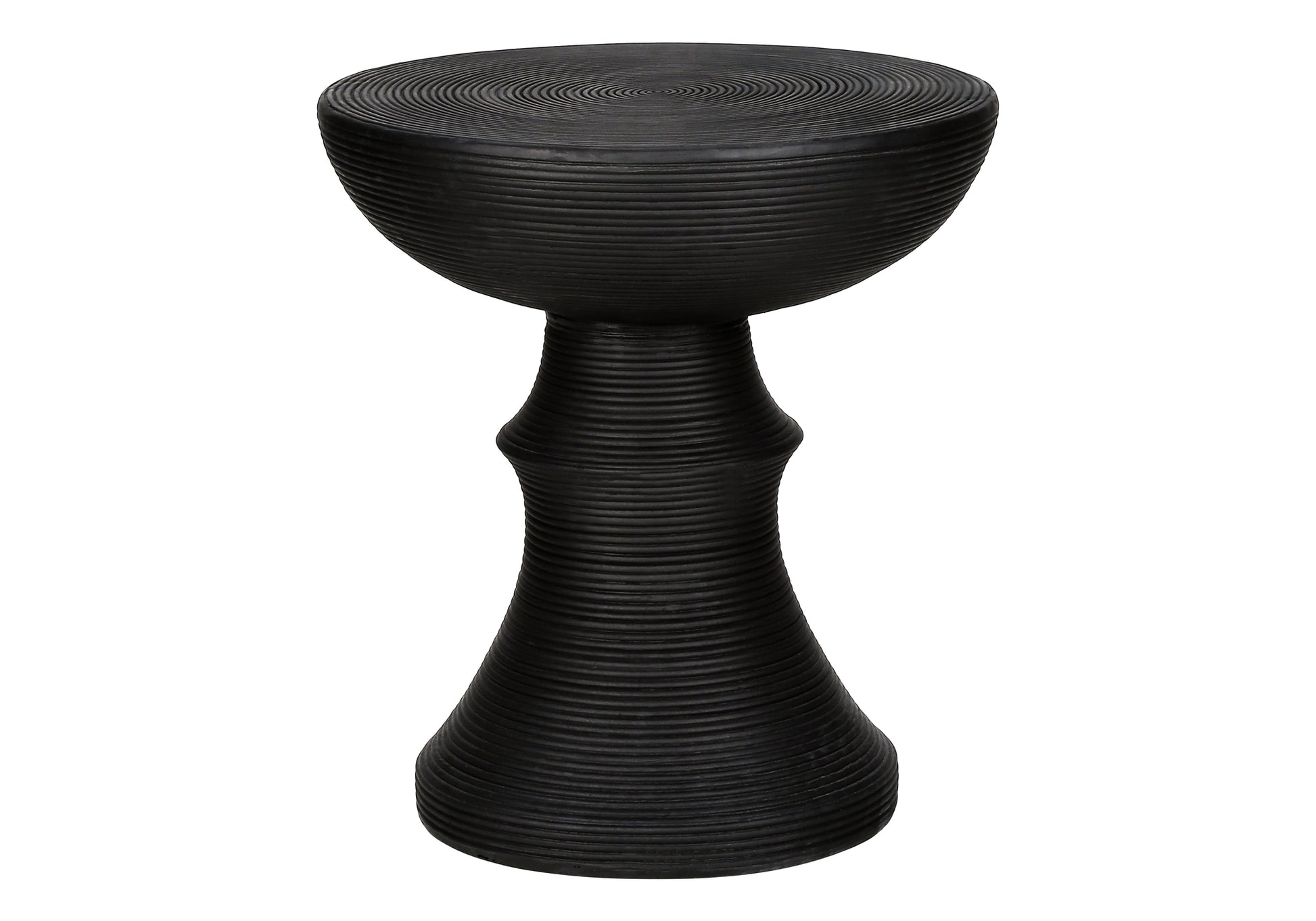 Accent Table 25"H Grey Round Indoor/Outdoor-Accent Table-DECOROLALA