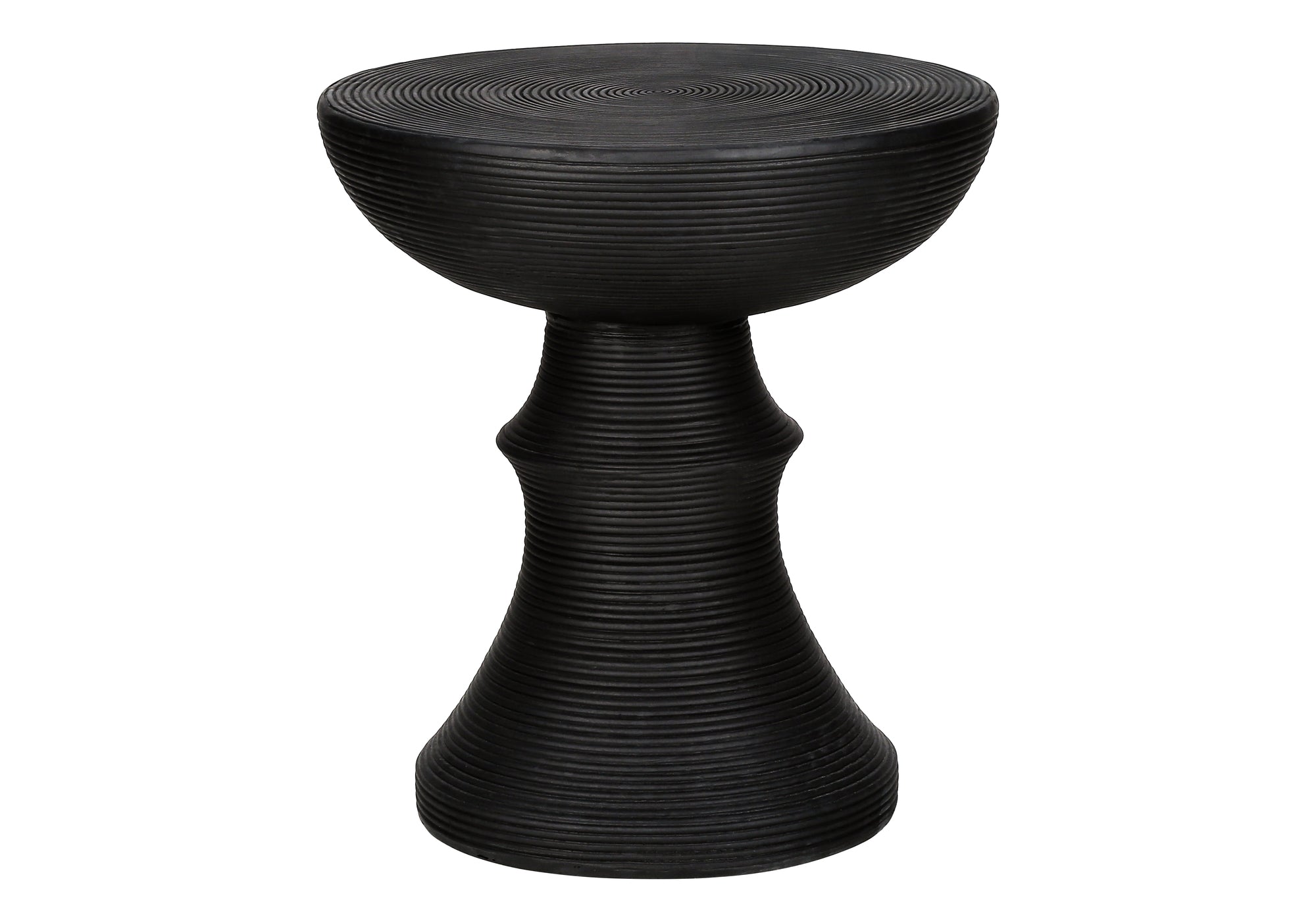Accent Table 25"H Grey Round Indoor/Outdoor-Accent Table-DECOROLALA