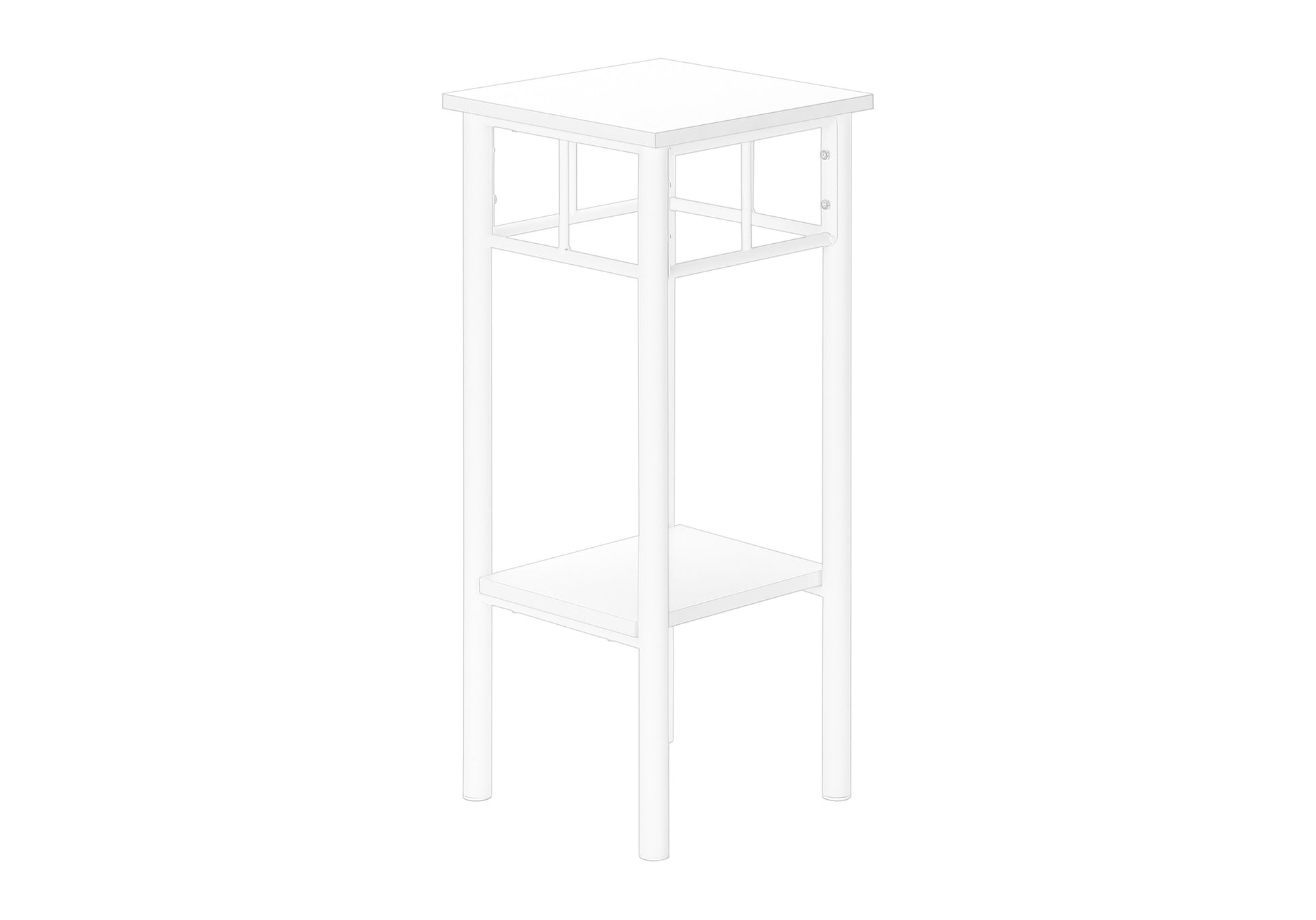 Accent Table 28"H Black 2-Tier with Storage-Accent Table-DECOROLALA