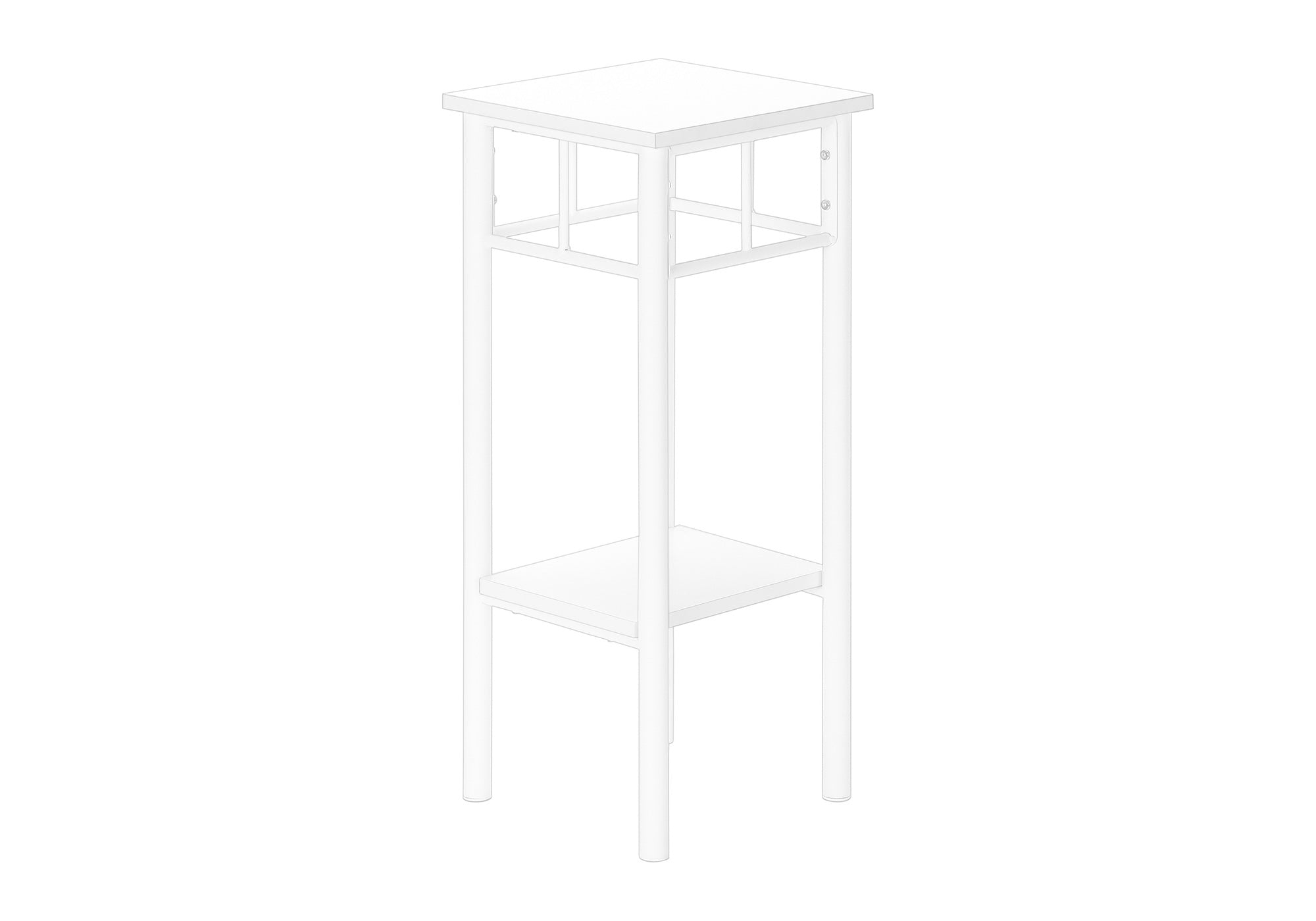 Accent Table 28"H Black 2-Tier with Storage-Accent Table-DECOROLALA