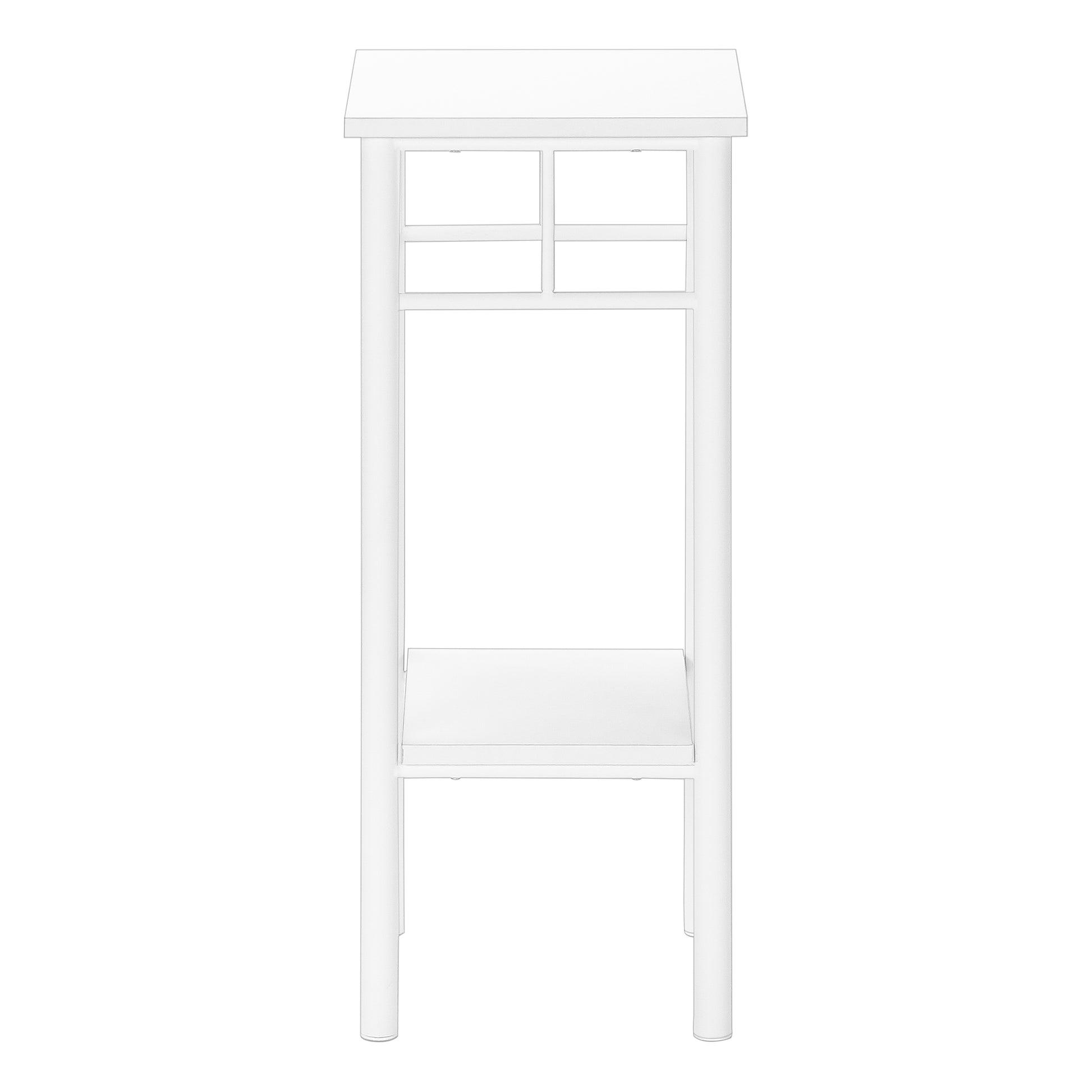 Accent Table 28"H Black 2-Tier with Storage-Accent Table-DECOROLALA