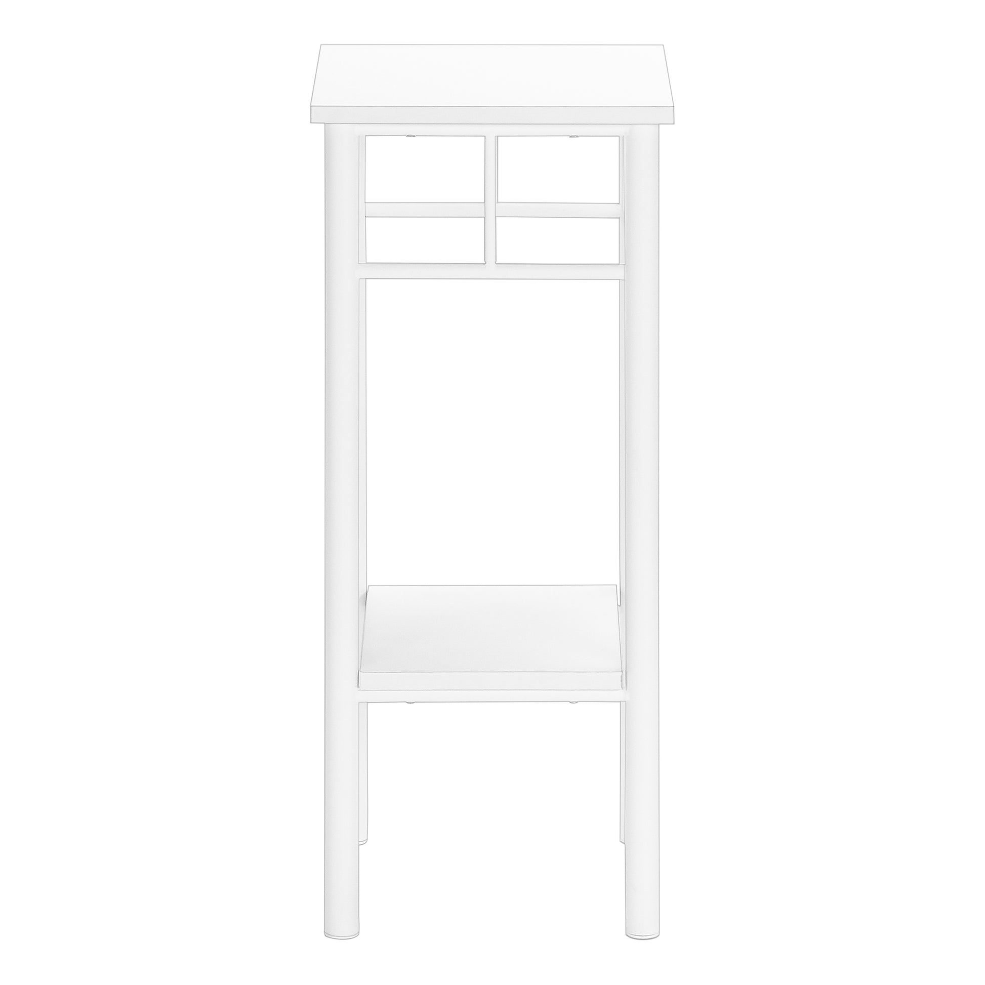 Accent Table 28"H Black 2-Tier with Storage-Accent Table-DECOROLALA