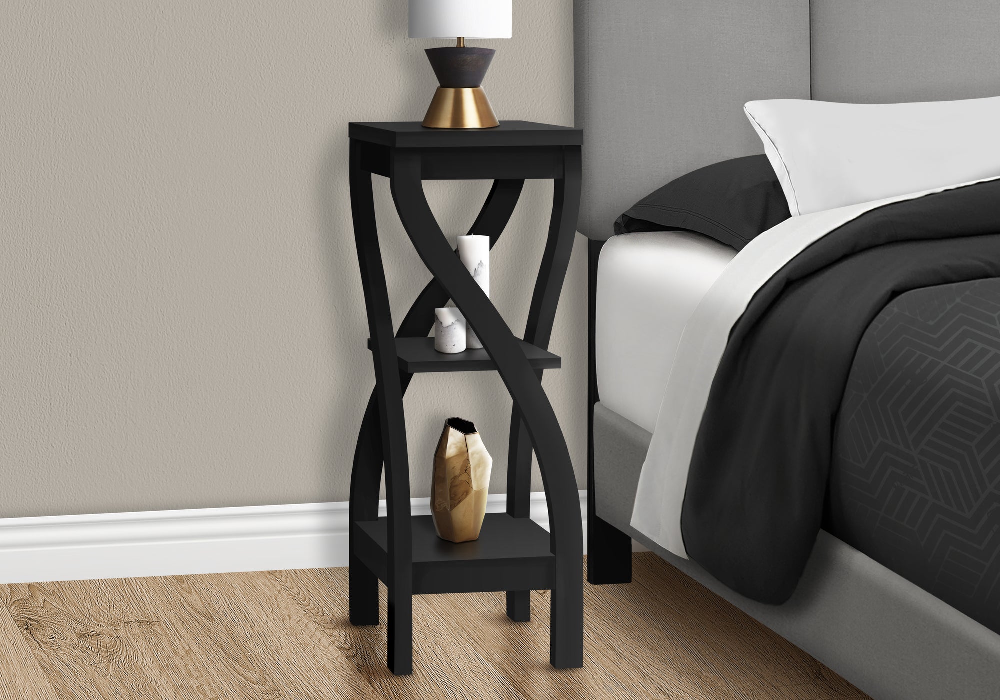 Accent Table - 32"H / Black-Accent Table-DECOROLALA