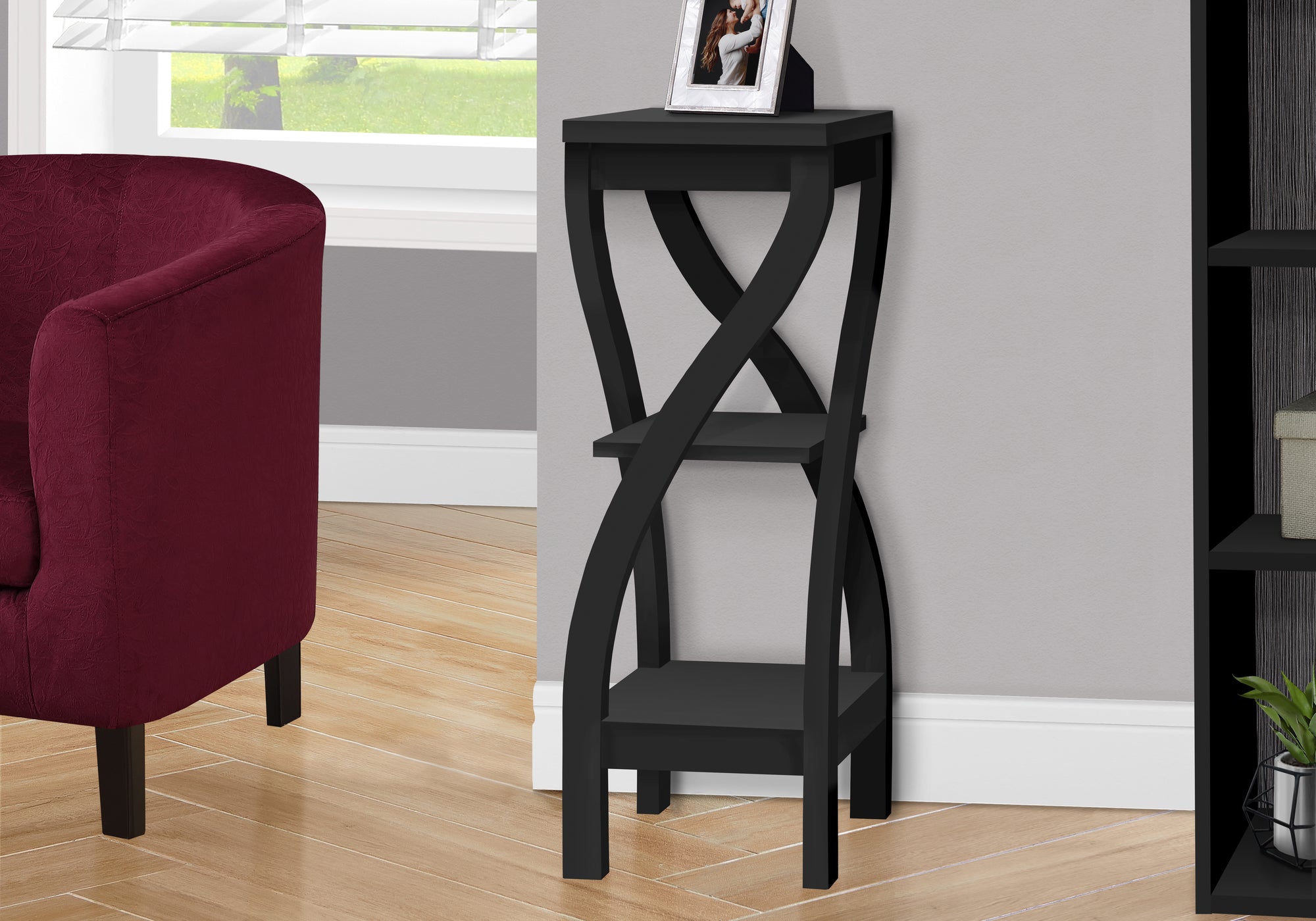 Accent Table - 32"H / Black-Accent Table-DECOROLALA