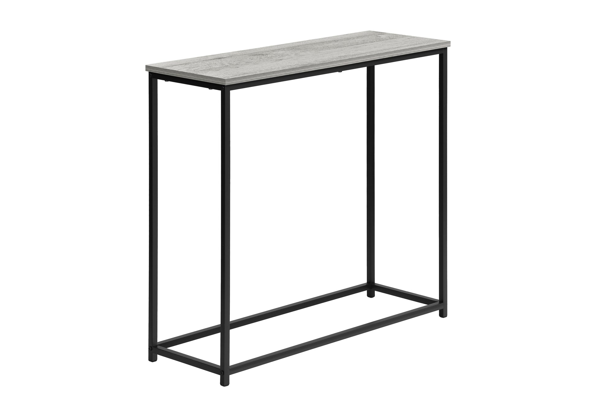 Accent Table - 32"L / Black / Black Metal Hall Console-Accent Table-DECOROLALA