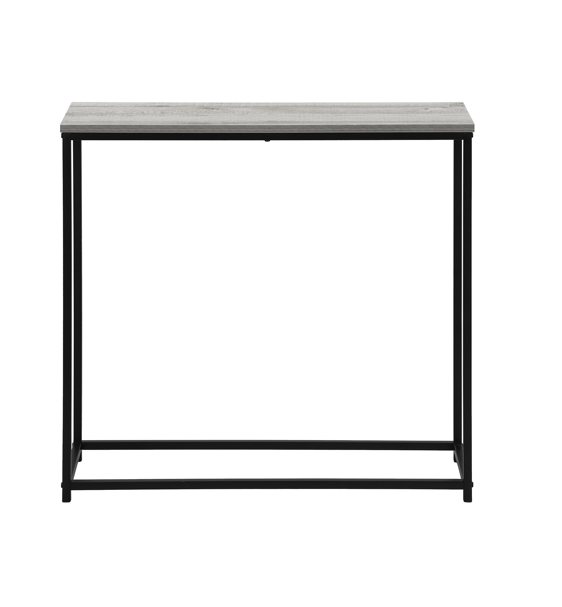 Accent Table - 32"L / Black / Black Metal Hall Console-Accent Table-DECOROLALA