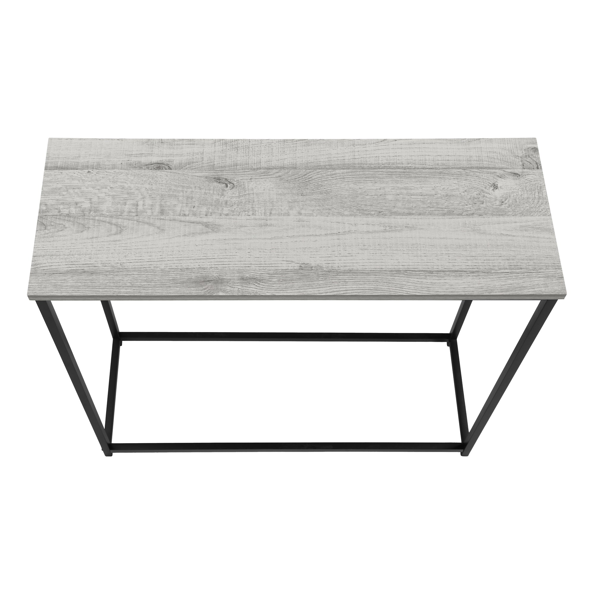 Accent Table - 32"L / Black / Black Metal Hall Console-Accent Table-DECOROLALA