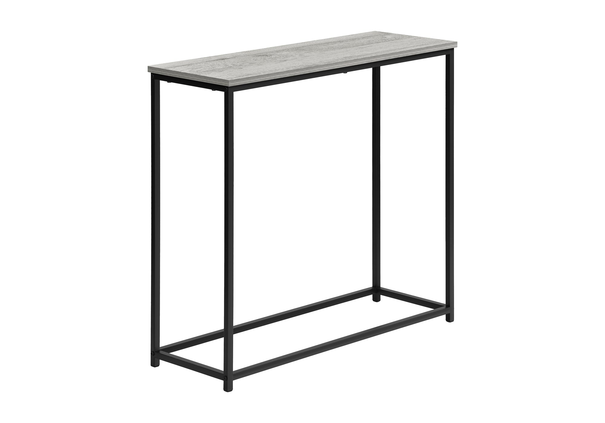 Accent Table 32"L Black Console Black Metal Frame-Accent Table-DECOROLALA