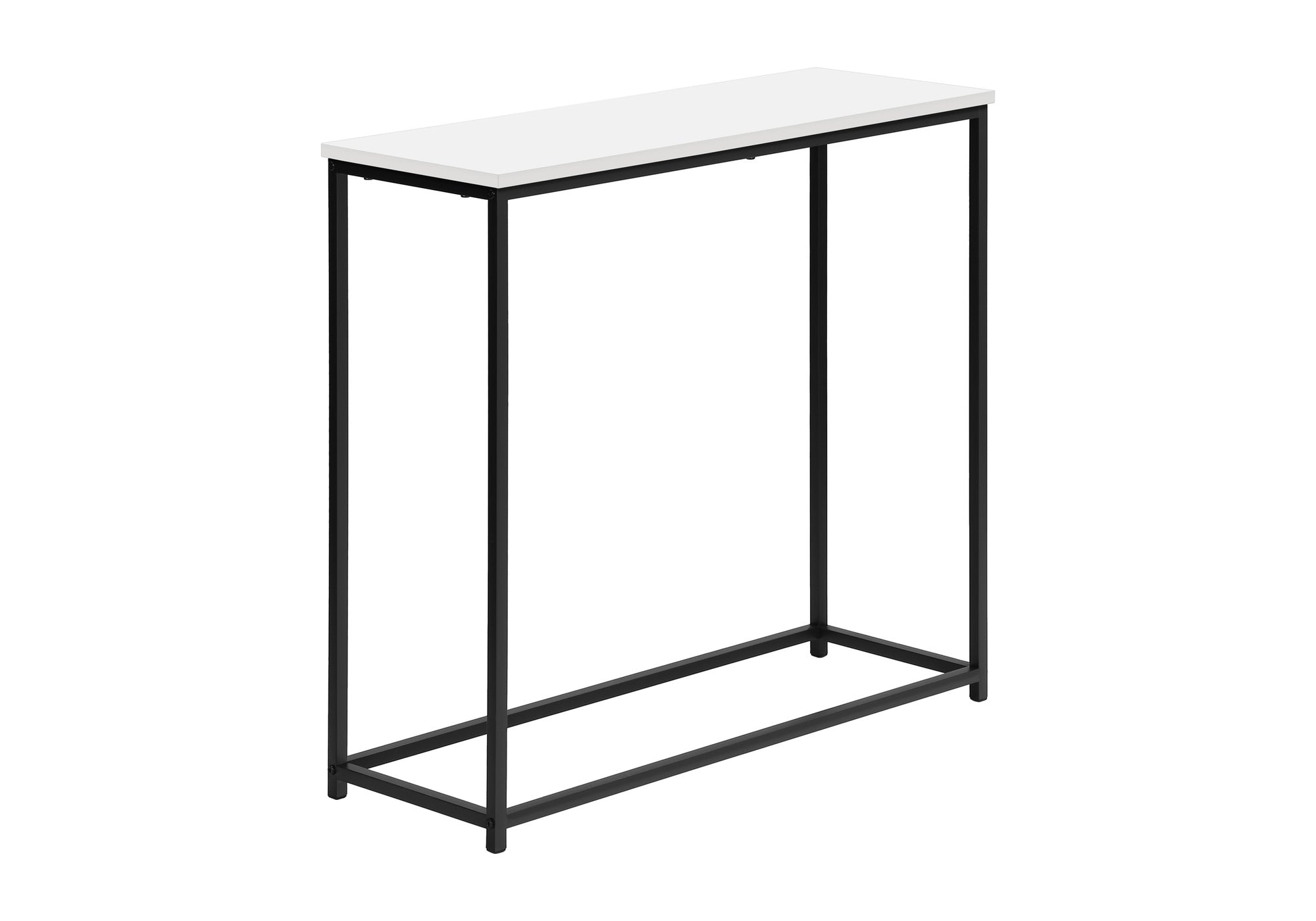 Accent Table 32"L Black Console Black Metal Frame-Accent Table-DECOROLALA