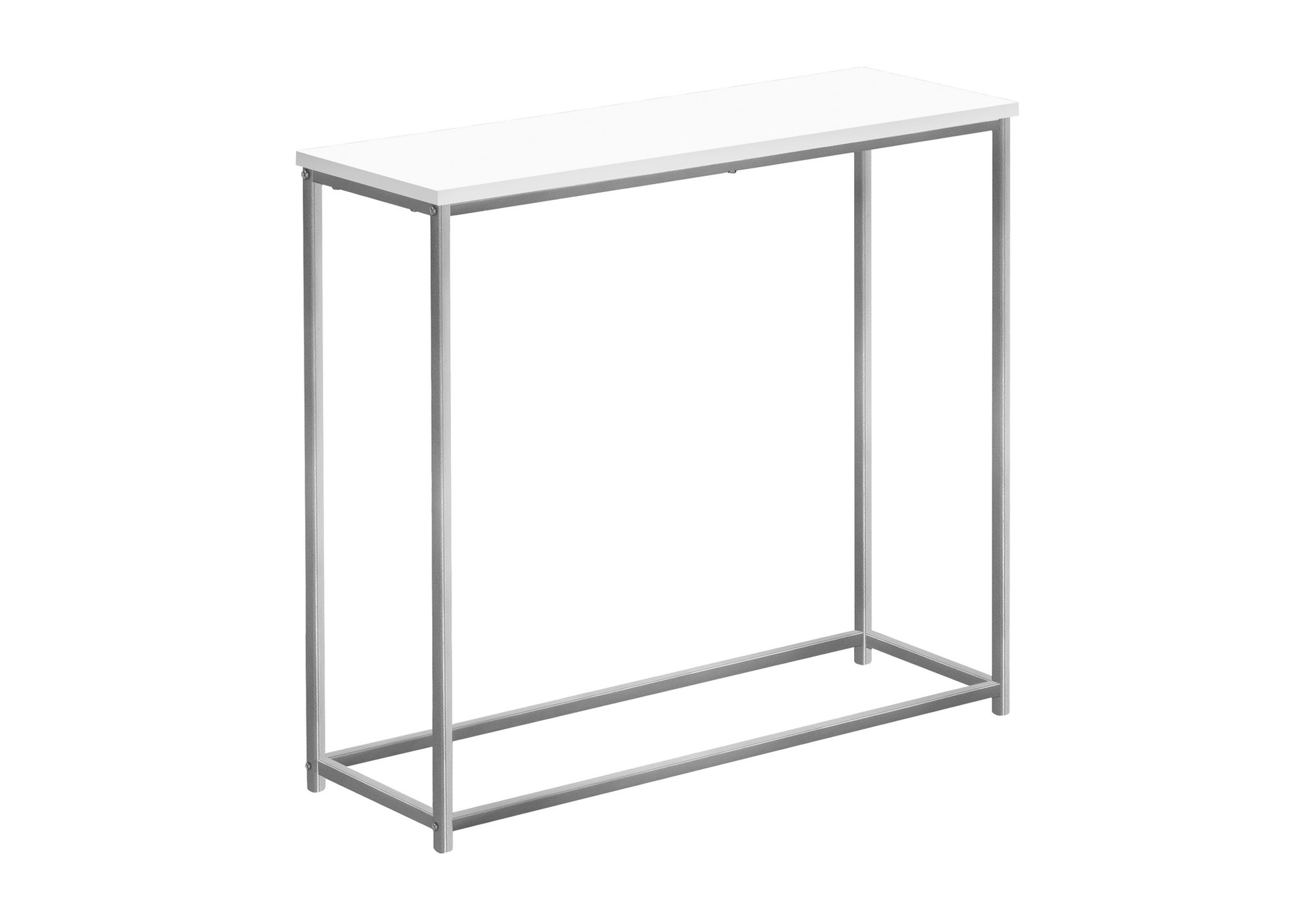 Accent Table 32"L Black Console Black Metal Frame-Accent Table-DECOROLALA