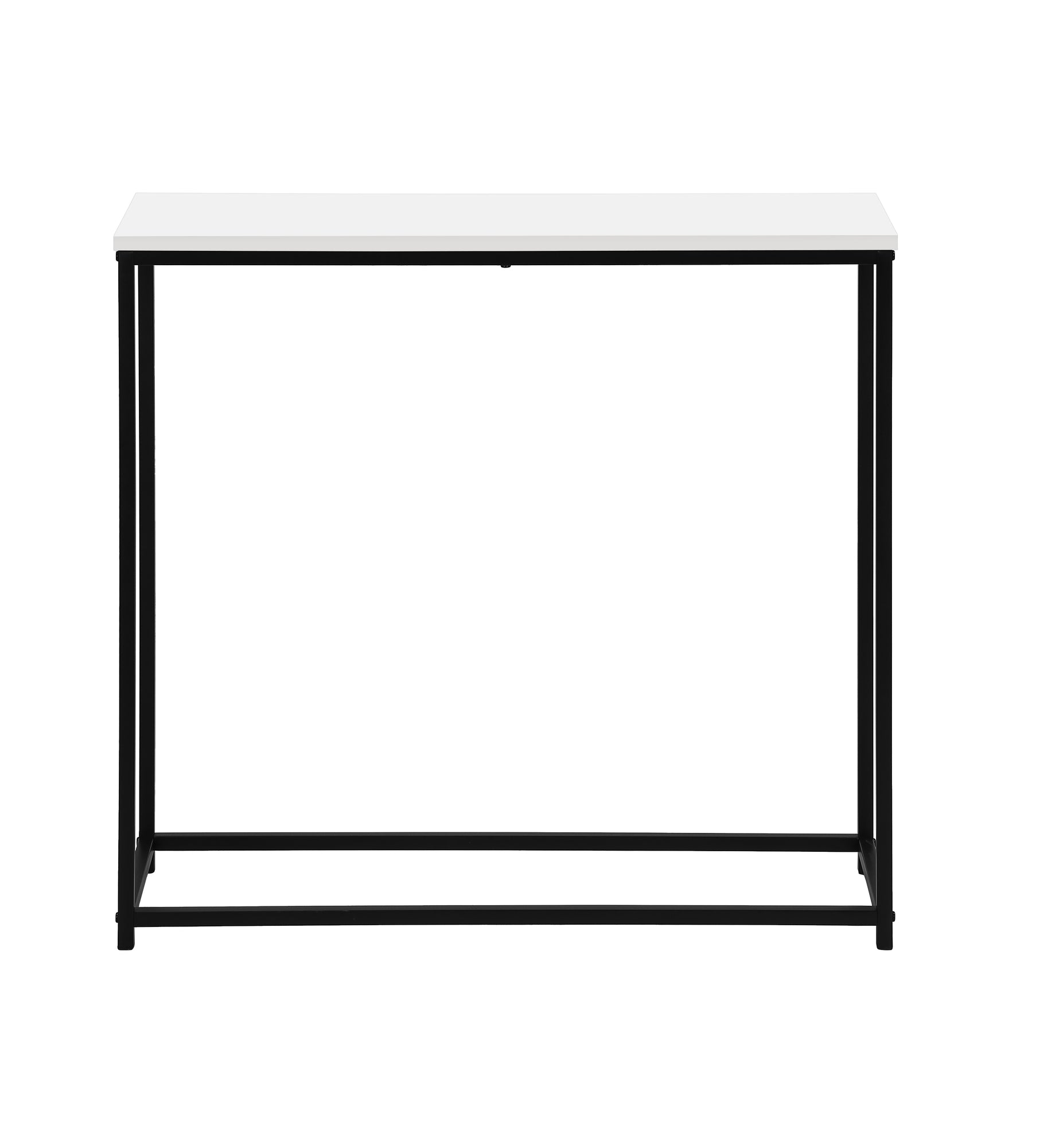 Accent Table 32"L Black Console Black Metal Frame-Accent Table-DECOROLALA