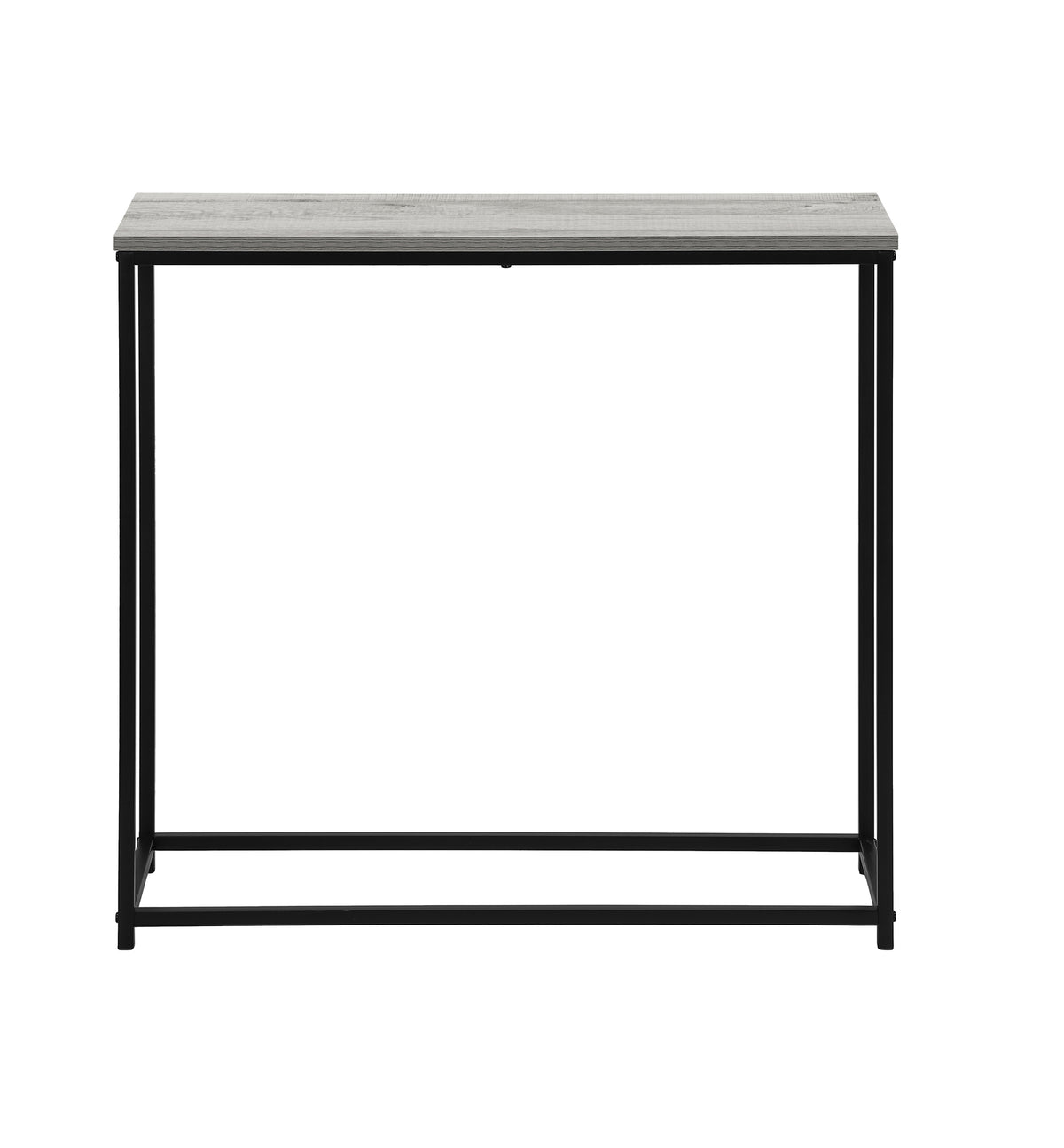 Accent Table 32"L Black Console Black Metal Frame-Accent Tables-DECOROLALA