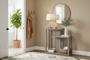 Accent Table 32"L Dark Taupe Hall Console-Accent Table-DECOROLALA