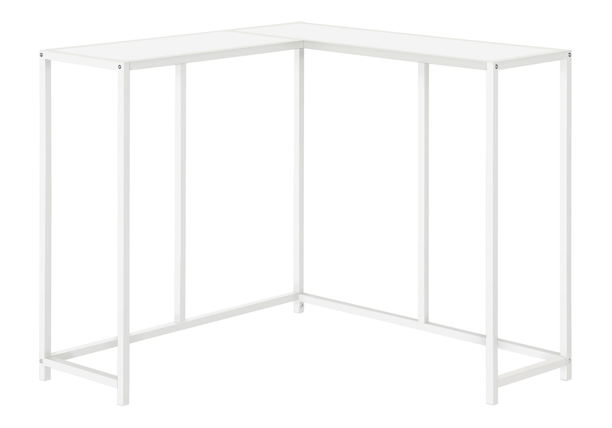 Accent Table 36"L Dark Taupe L-Shaped Corner Console-Accent Table-DECOROLALA