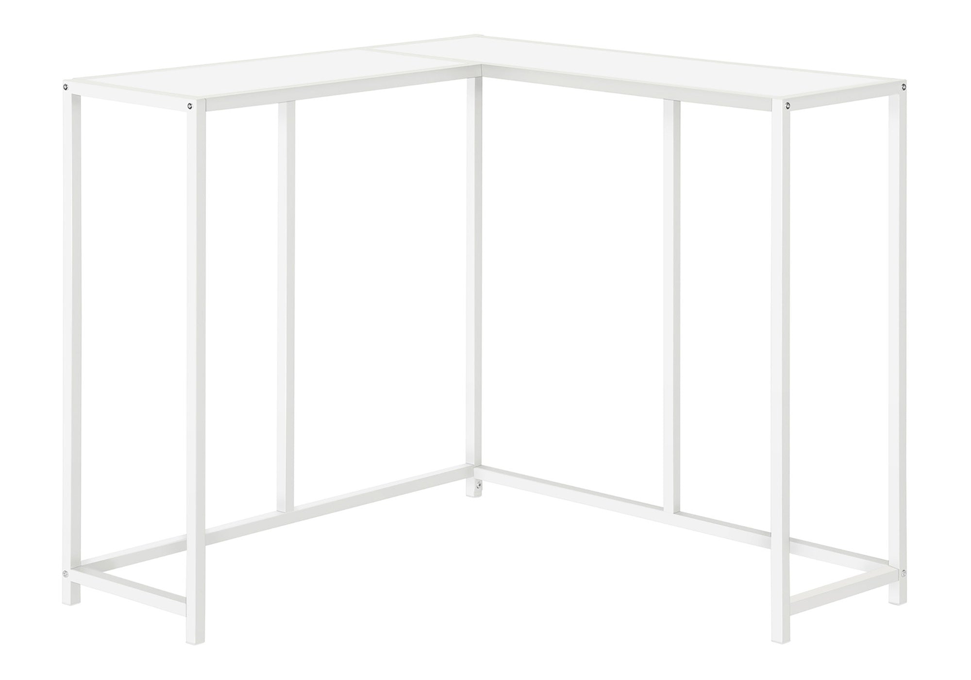 Accent Table 36"L Dark Taupe L-Shaped Corner Console-Accent Table-DECOROLALA