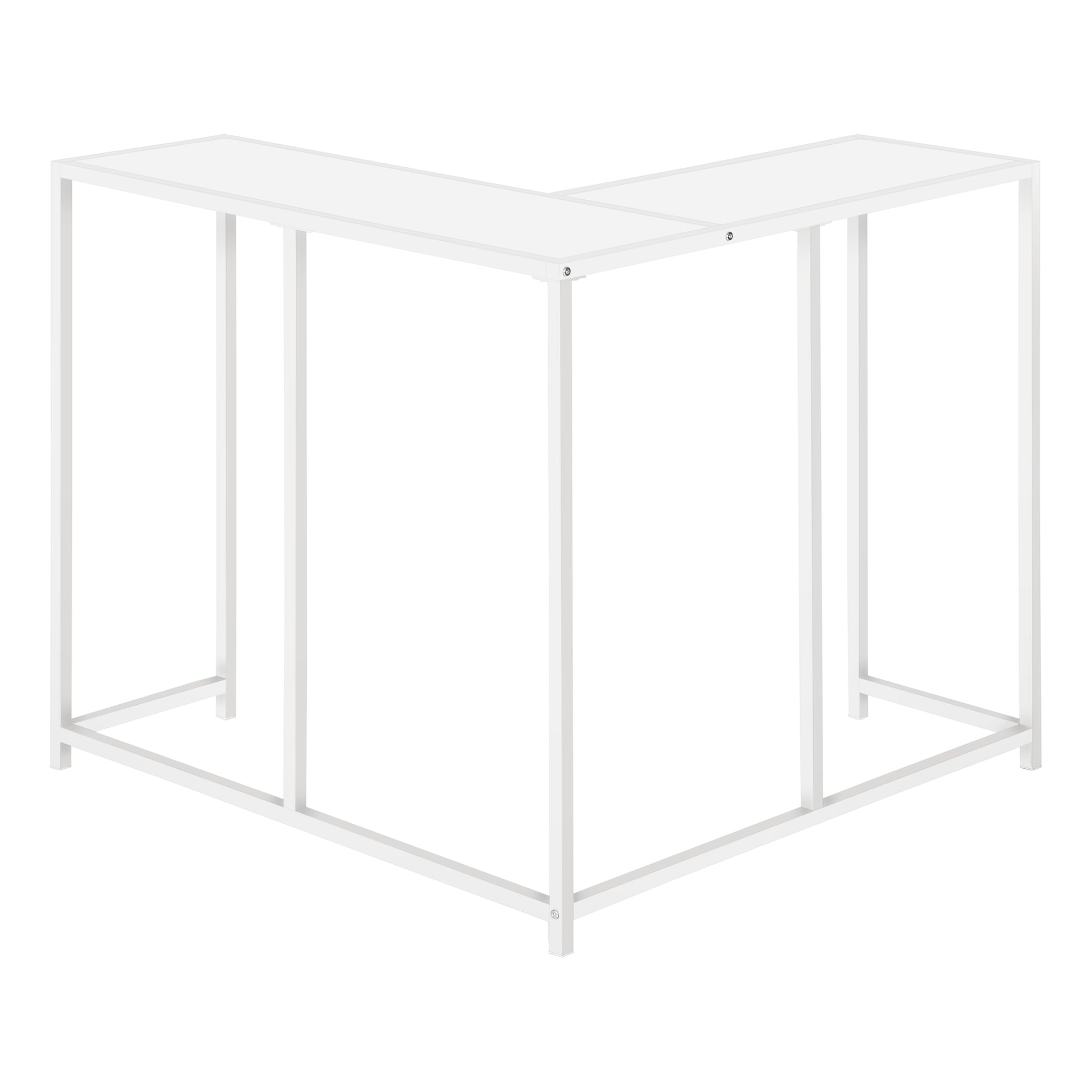Accent Table 36"L Dark Taupe L-Shaped Corner Console-Accent Table-DECOROLALA
