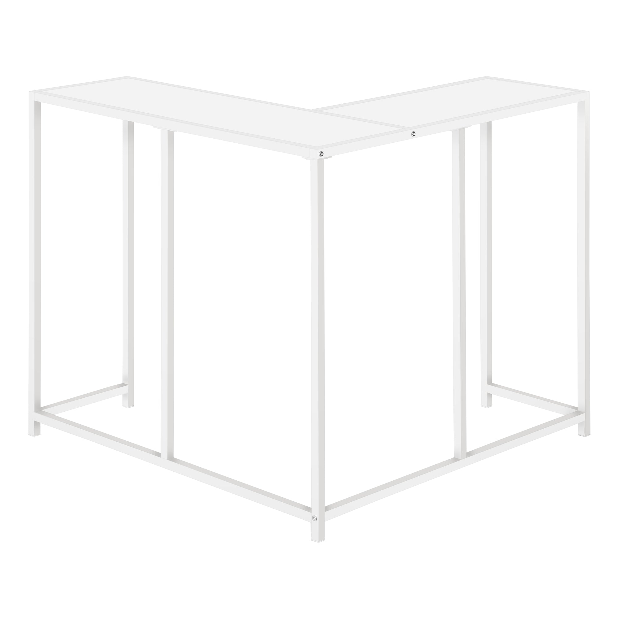 Accent Table 36"L Dark Taupe L-Shaped Corner Console-Accent Table-DECOROLALA