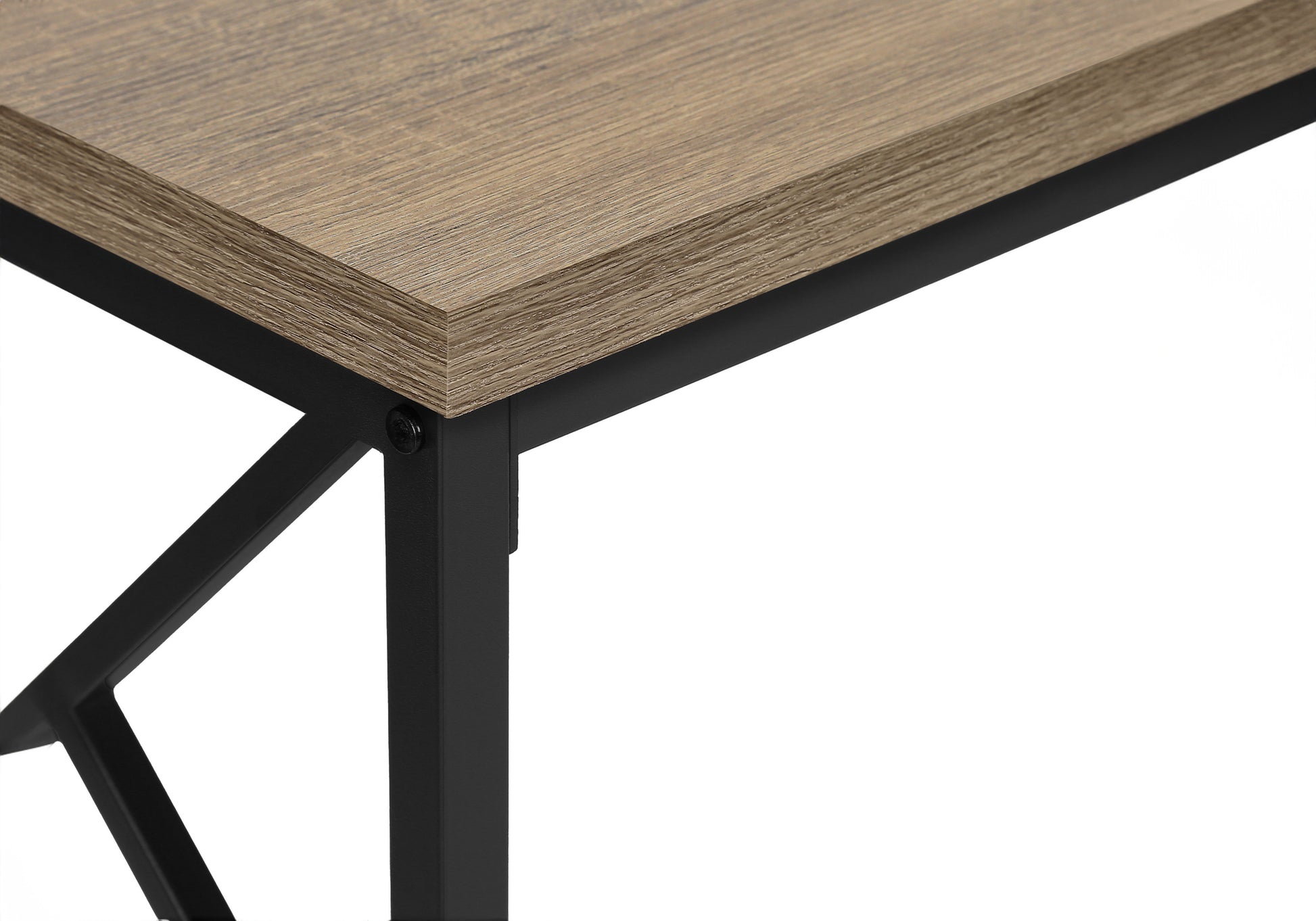 Accent Table - 44"L / Grey / Black Metal Hall Console-Accent Table-DECOROLALA