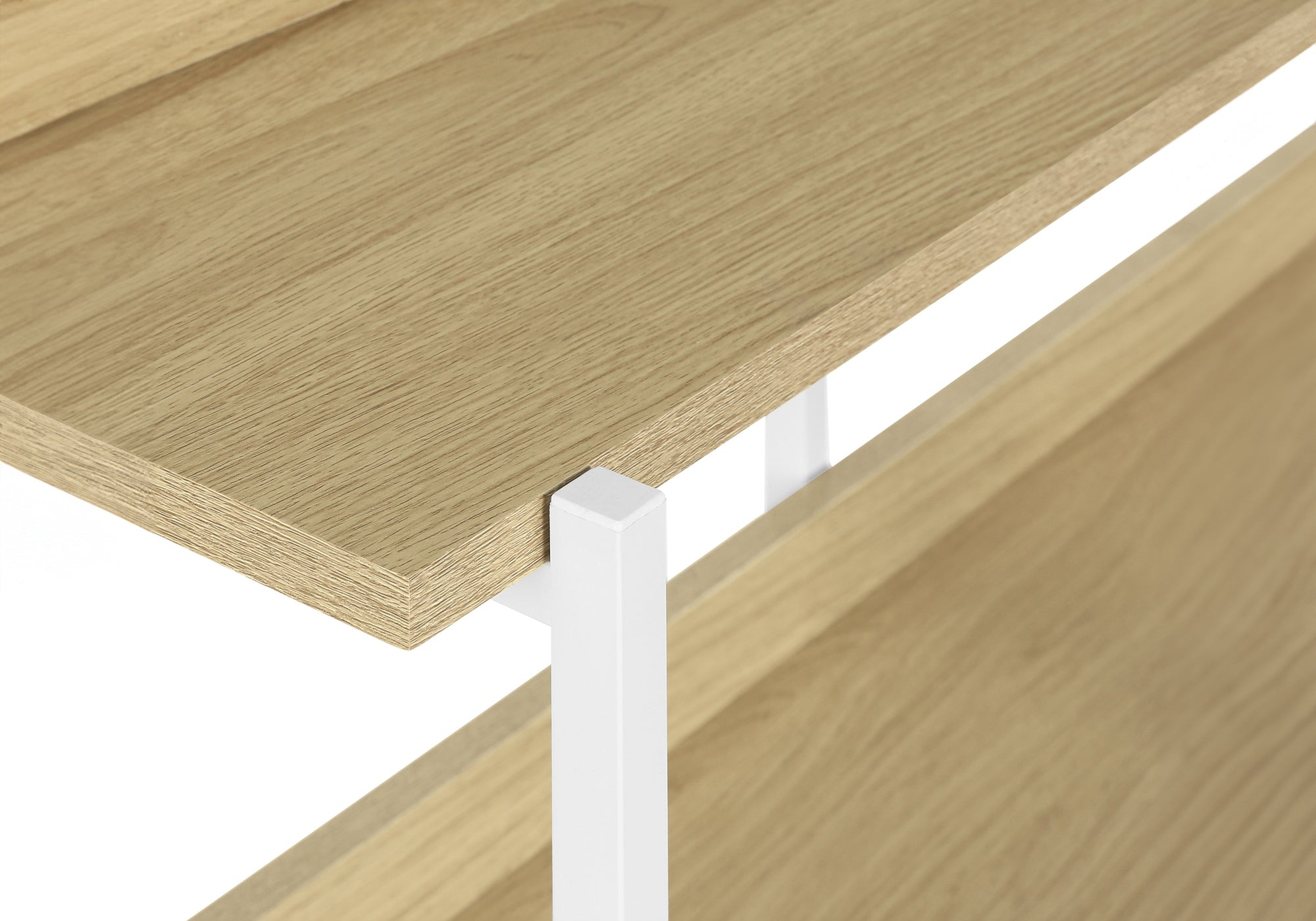 Accent Table - 48"L / Espresso / Black Metal Hall Console-Accent Table-DECOROLALA