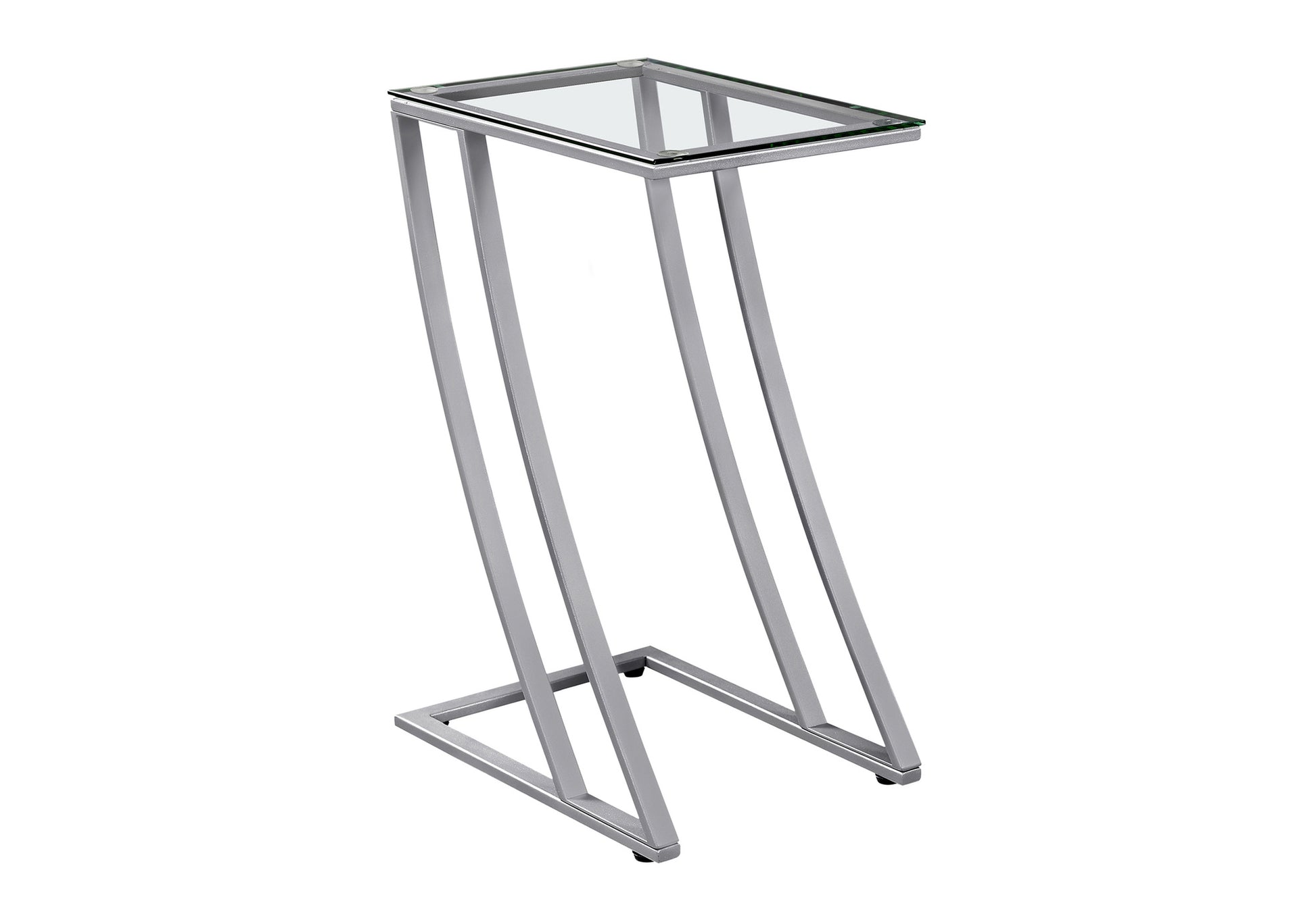 Accent Table - Black Metal With Tempered Glass-Accent Table-DECOROLALA