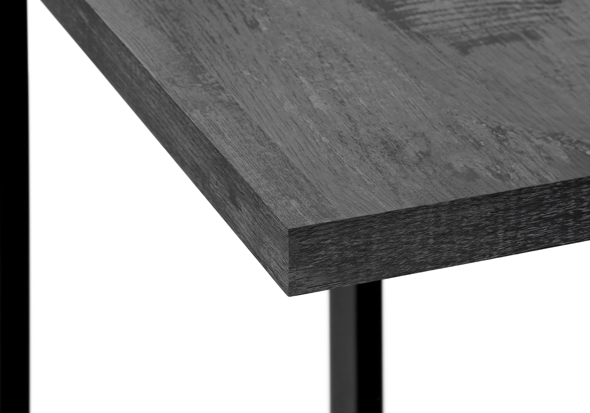 Accent Table - Brown Reclaimed Wood-Look / Black Metal-Accent Table-DECOROLALA