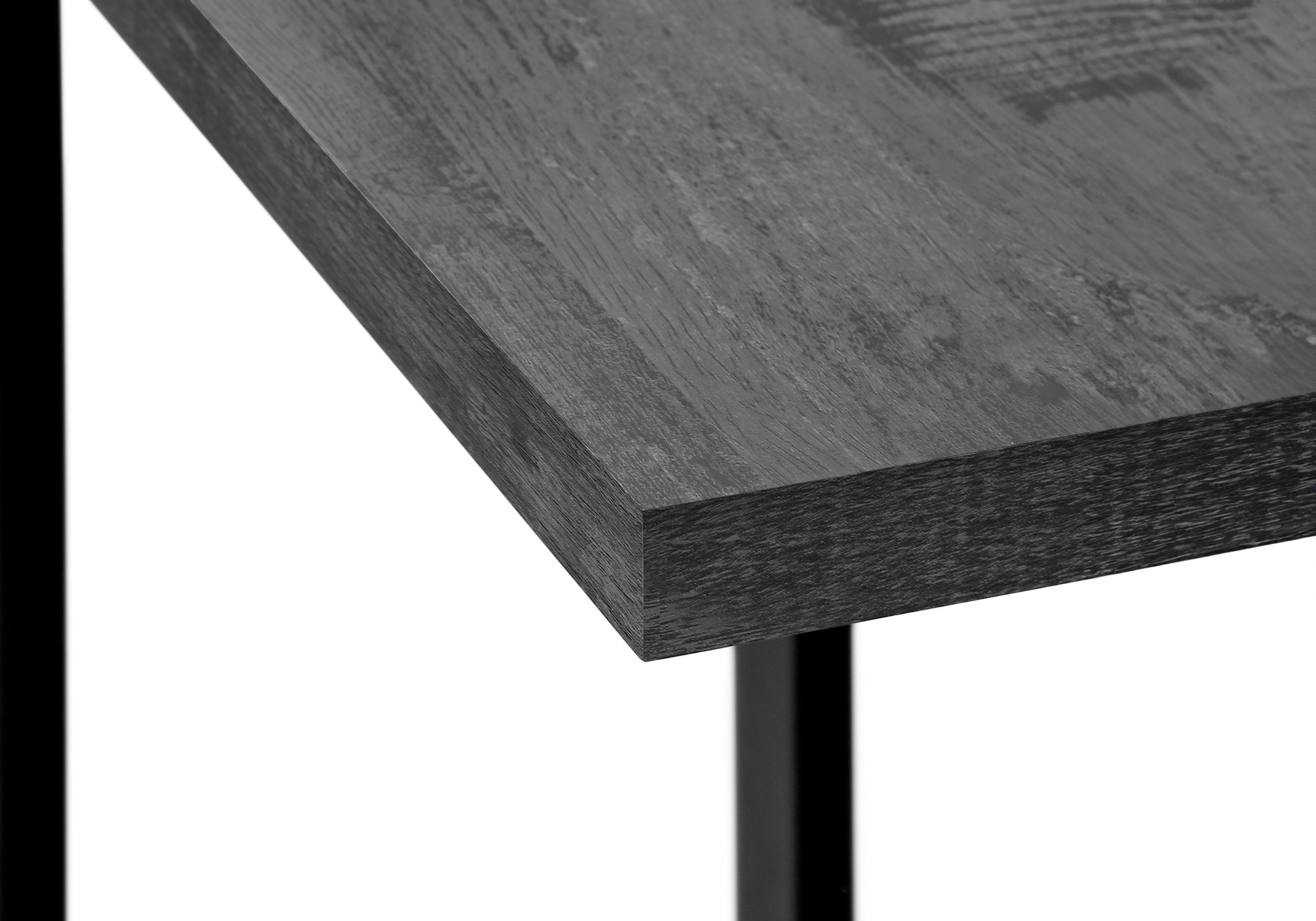 Accent Table - Brown Reclaimed Wood-Look / Black Metal-Accent Table-DECOROLALA