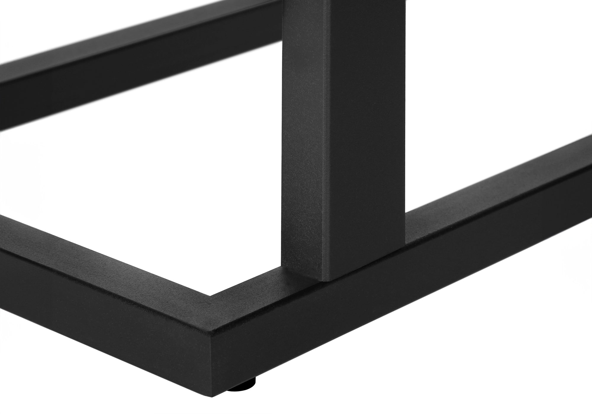 Accent Table - Brown Reclaimed Wood-Look / Black Metal-Accent Table-DECOROLALA