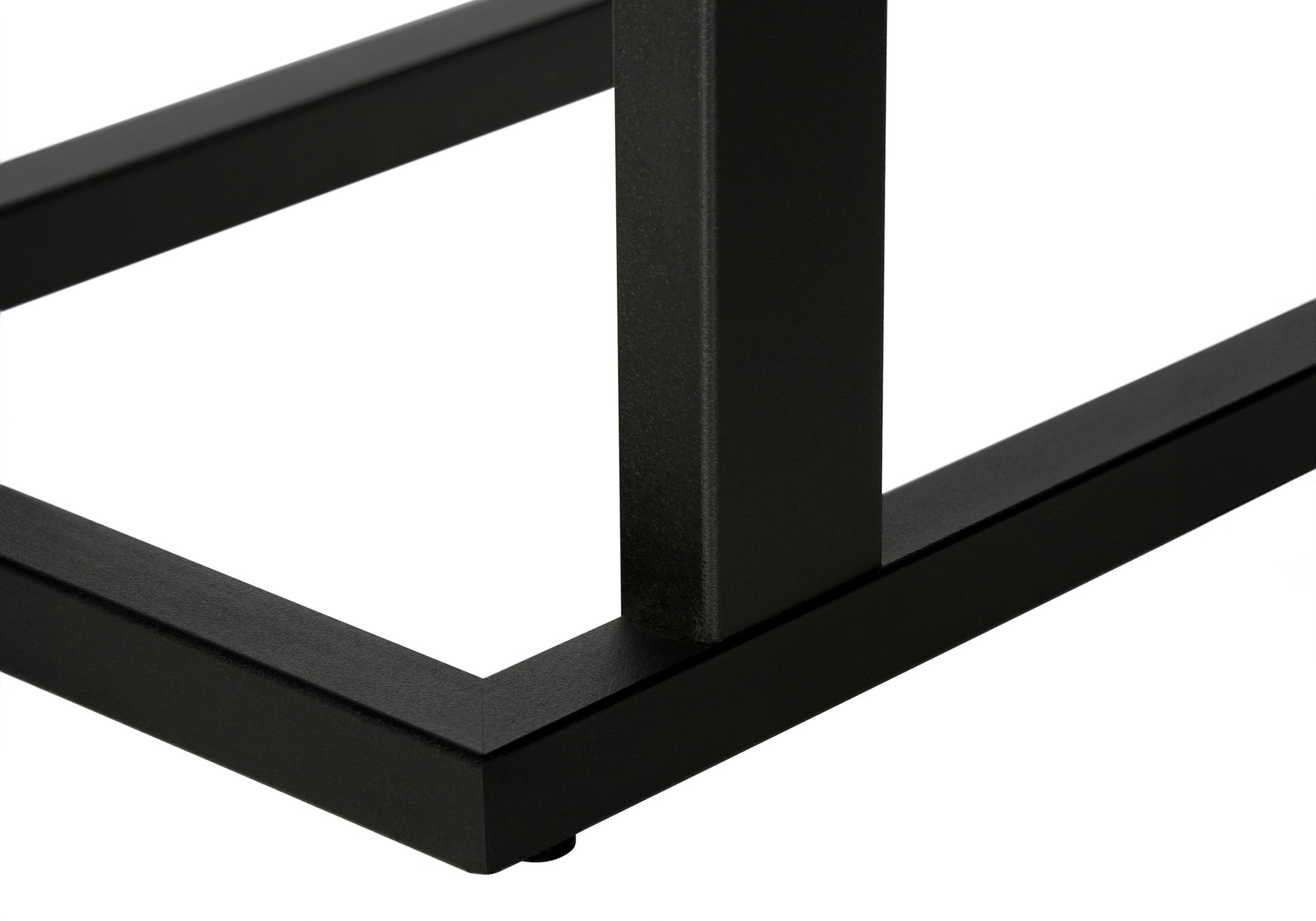 Accent Table - Brown Reclaimed Wood-Look / Black Metal-Accent Table-DECOROLALA