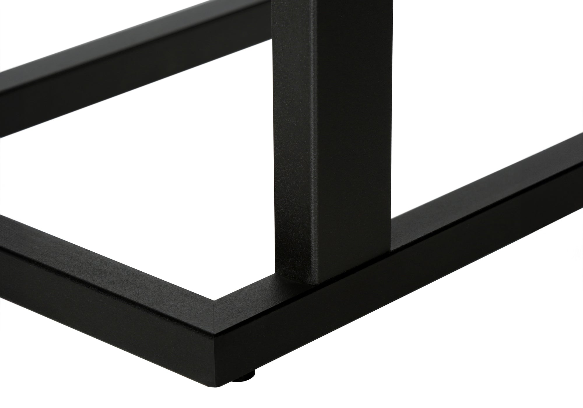 Accent Table - Brown Reclaimed Wood-Look / Black Metal-Accent Table-DECOROLALA