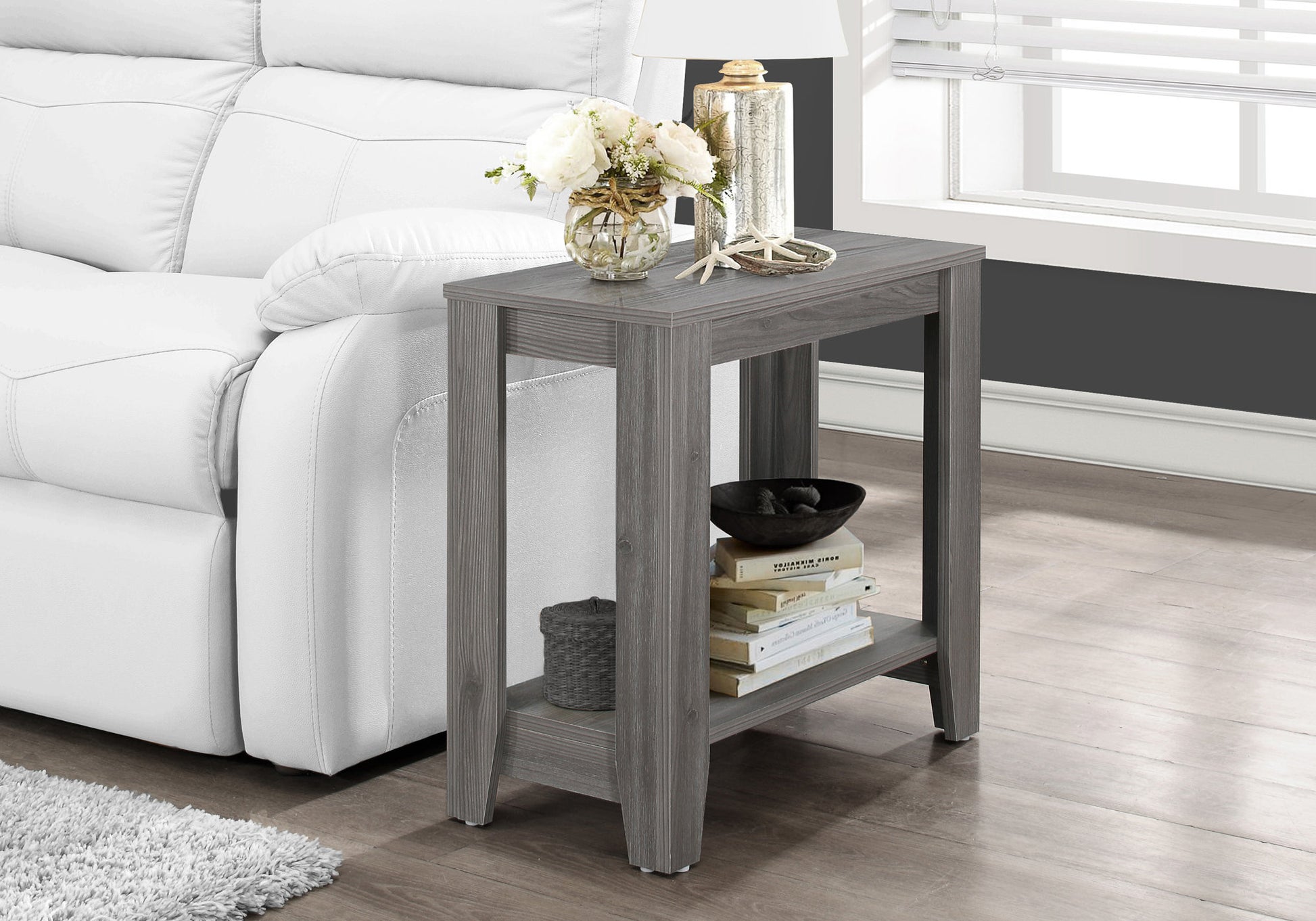 Accent Table - Dark Taupe-Accent Table-DECOROLALA