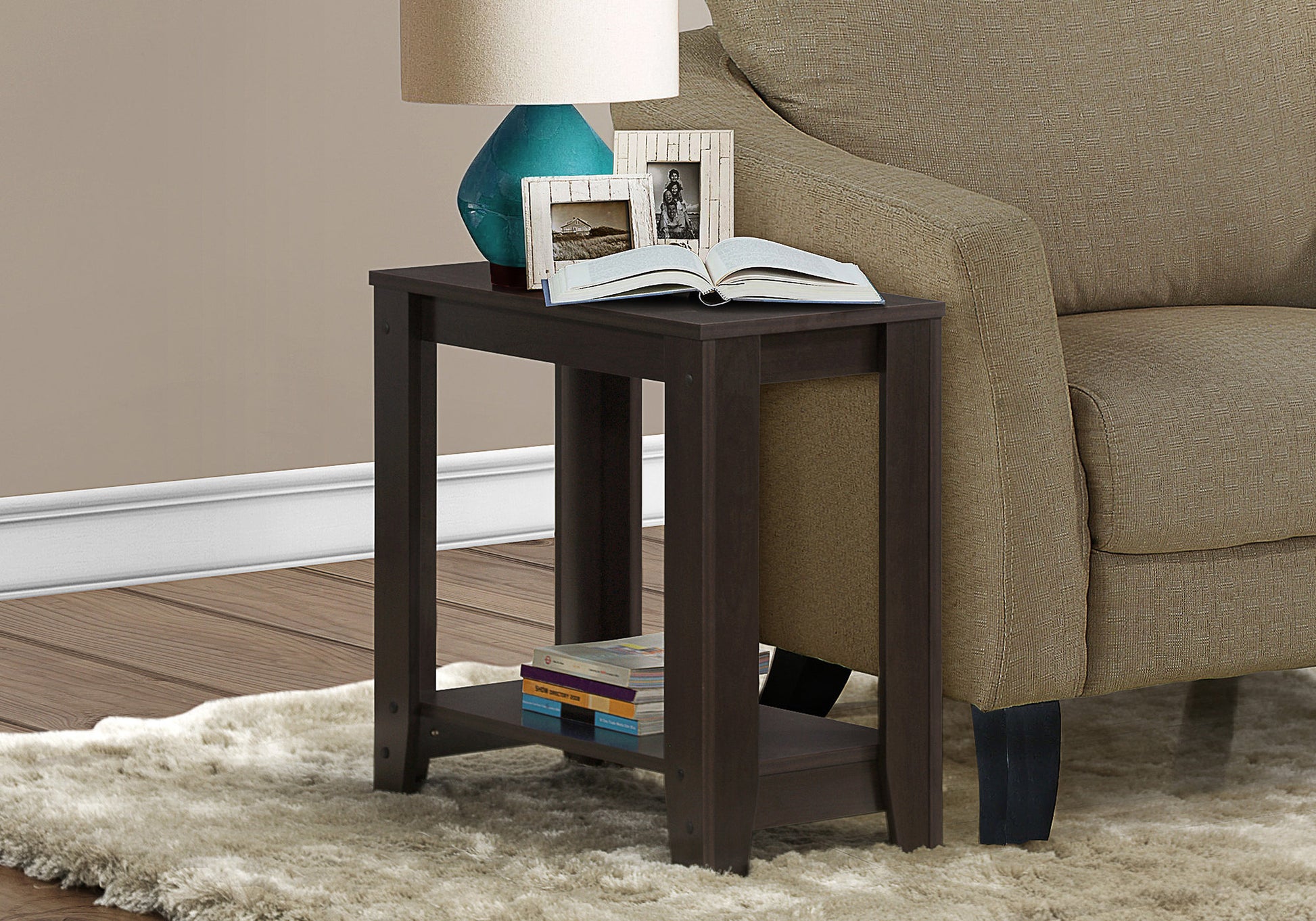 Accent Table - Dark Taupe-Accent Table-DECOROLALA