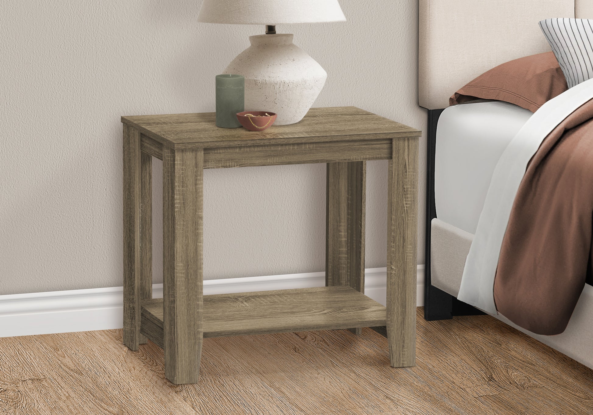 Accent Table - Dark Taupe-Accent Table-DECOROLALA
