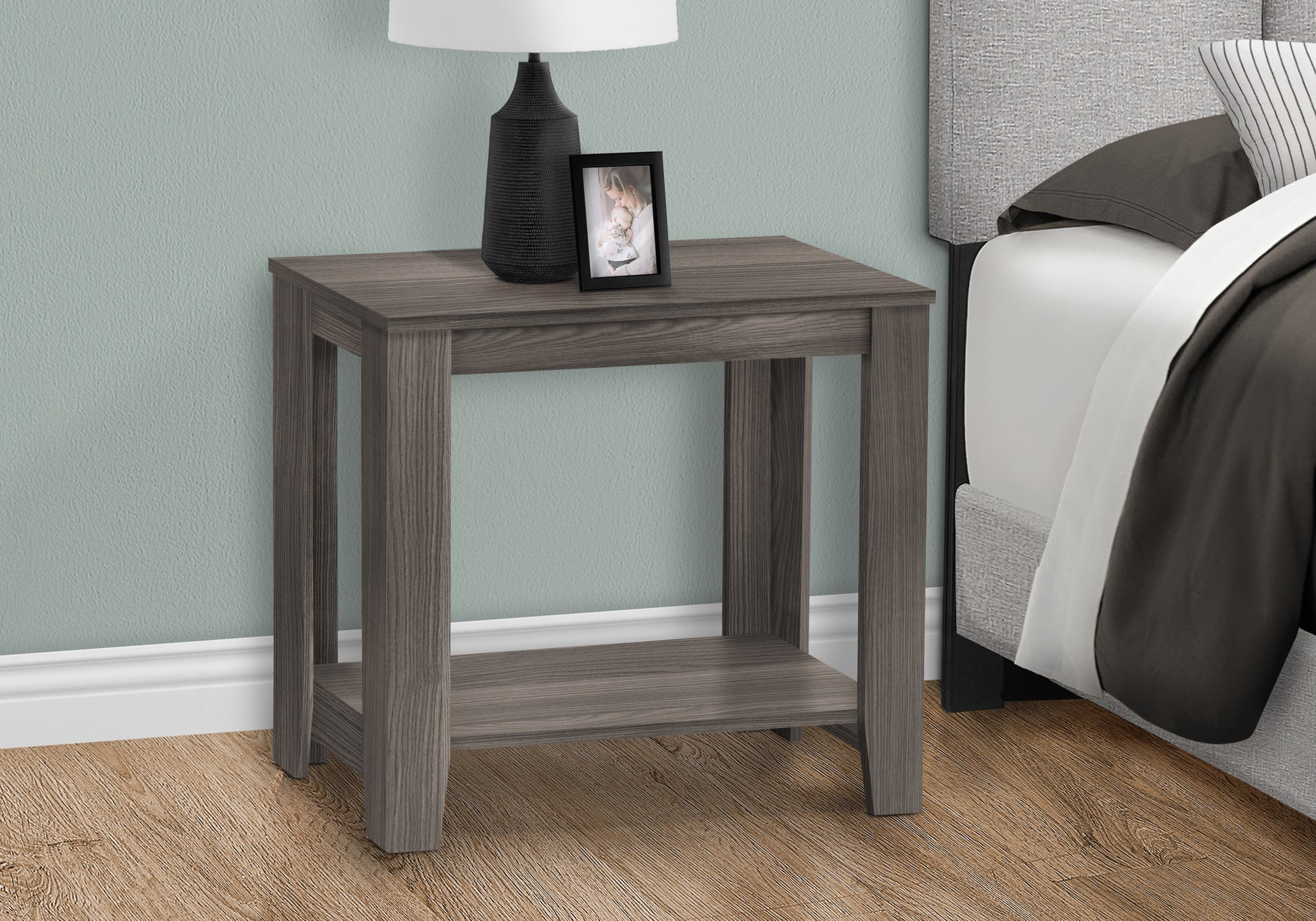 Accent Table - Dark Taupe-Accent Table-DECOROLALA