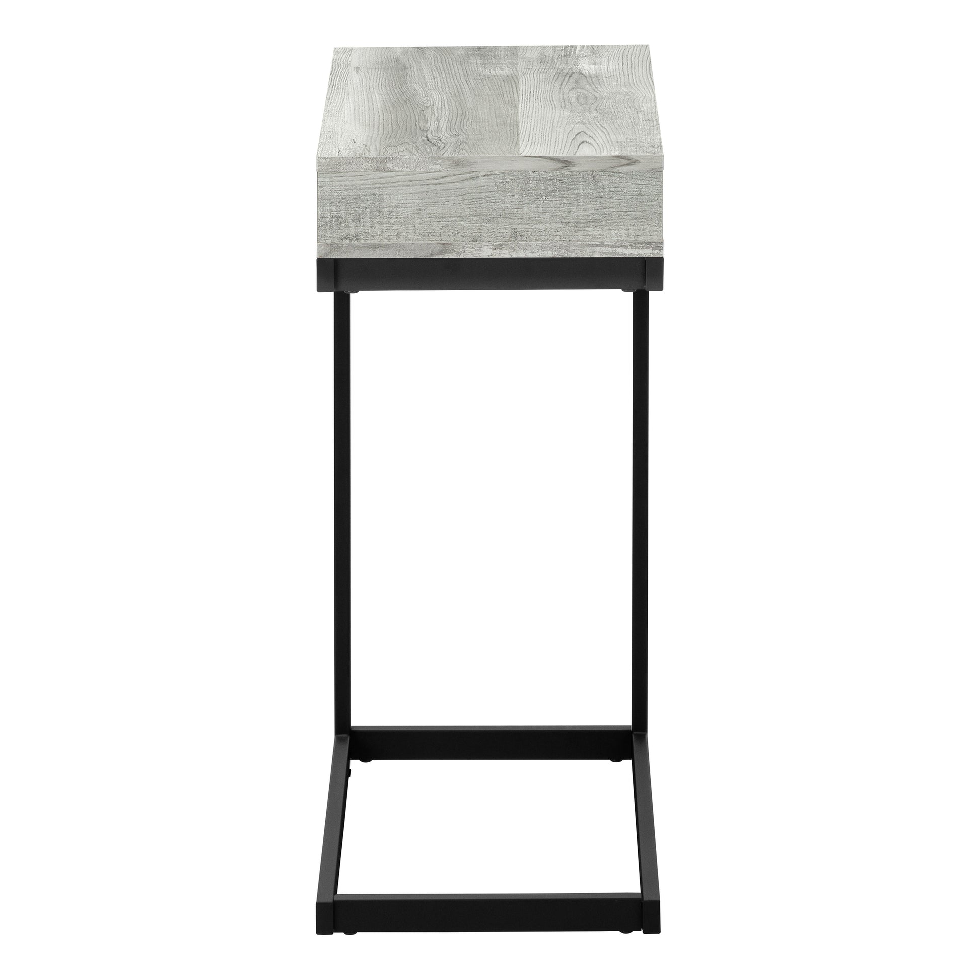 Accent Table Espresso C-Shape with Drawer-Coffee Table-DECOROLALA