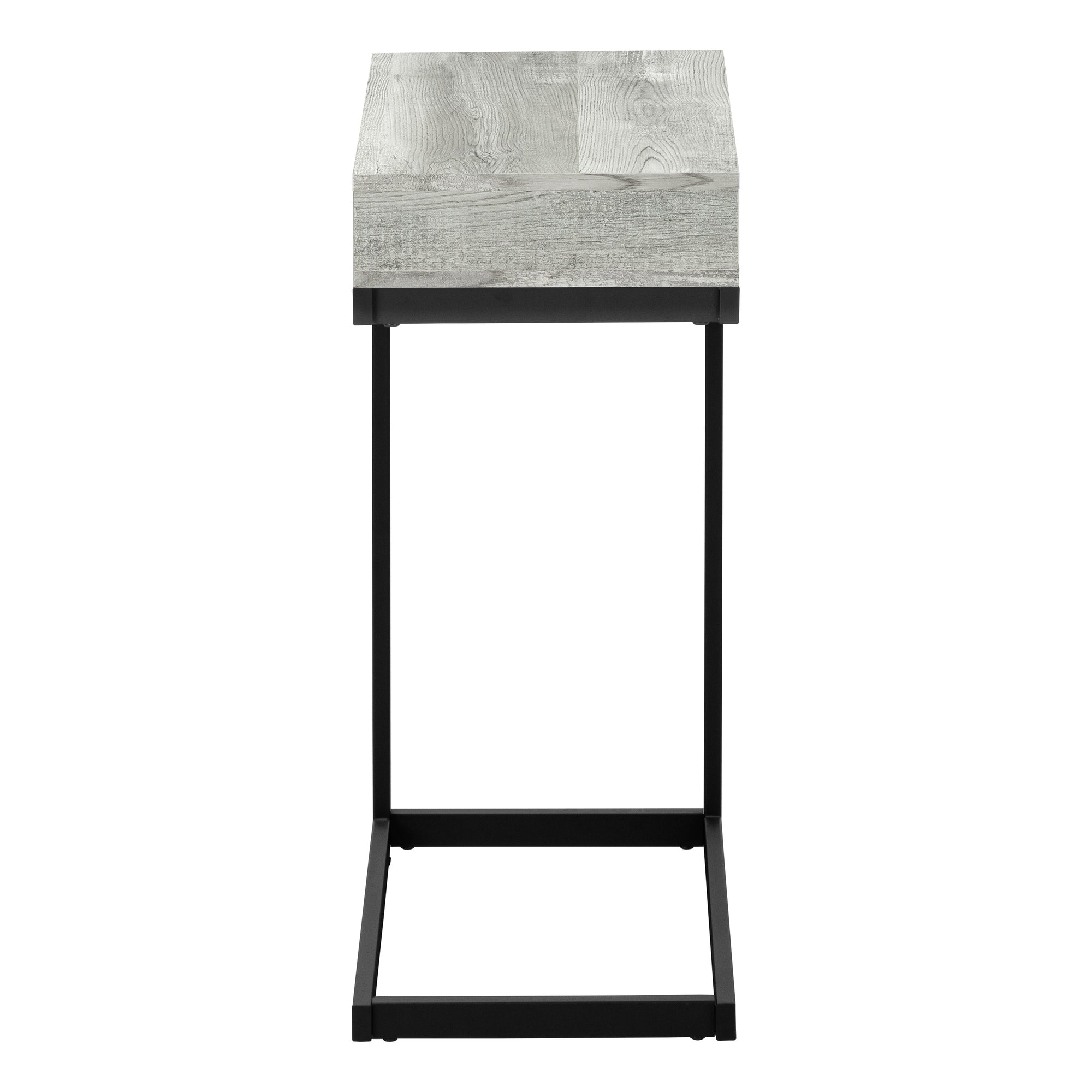 Accent Table Espresso C-Shape with Drawer-Coffee Table-DECOROLALA