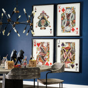Ace of Spades II Paper Mosaic Framed Wall Art-Framed Art Import-DECOROLALA