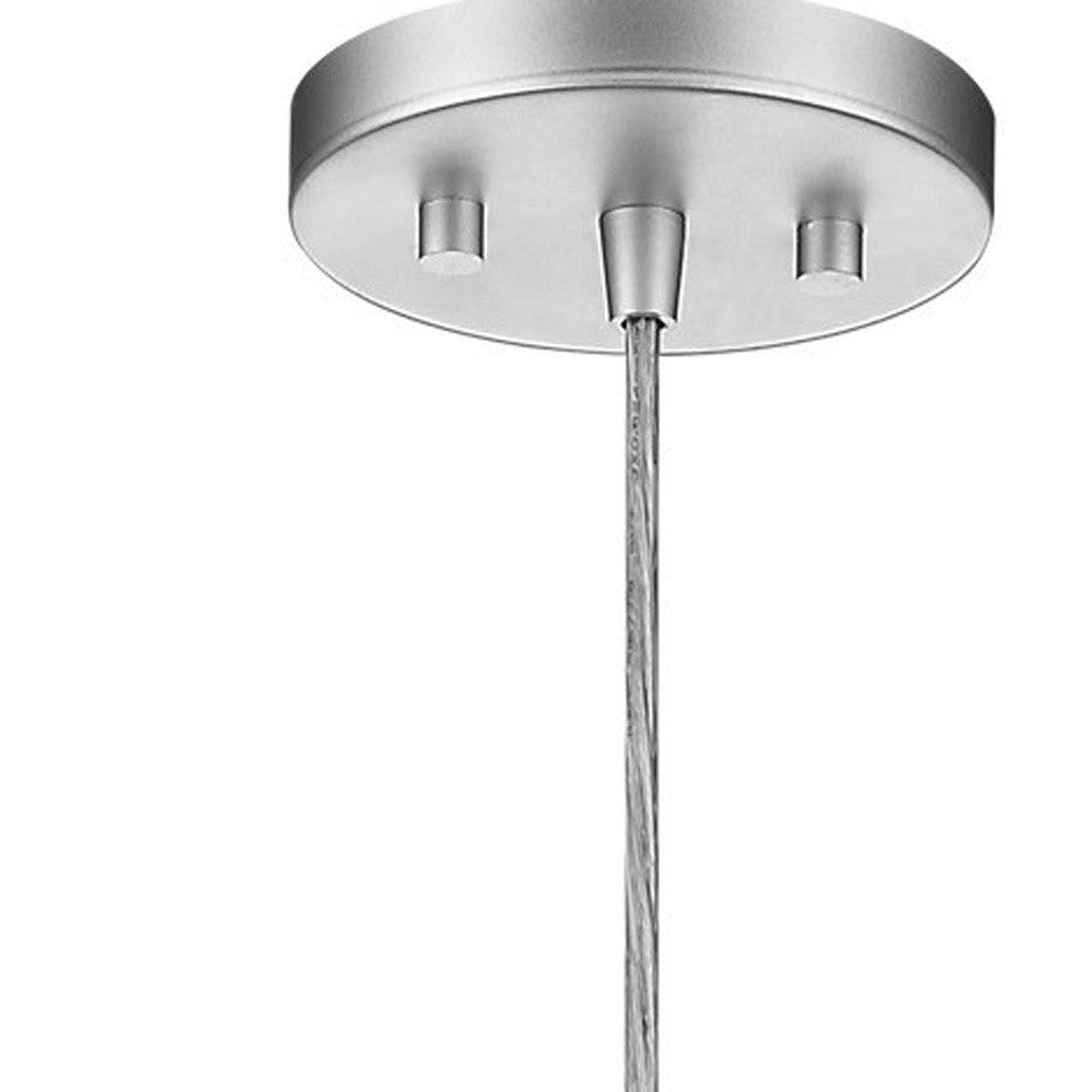 Acrylic and Steel Shade Hanging Globe Light-Chandeliers-DECOROLALA