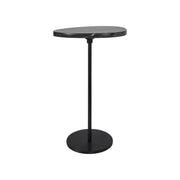 Adeline Indoor Iron Side Table, Black-End Table-DECOROLALA