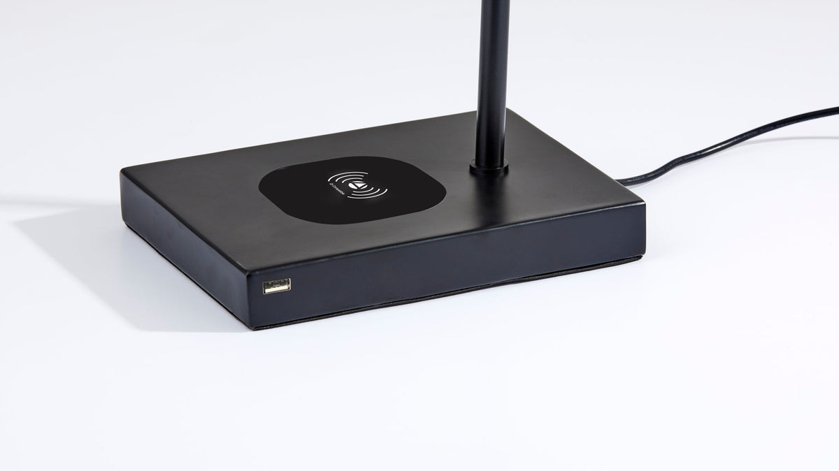 Adesso Collette LED Desk Lamp with Qi Wireless Charging-Lighting-DECOROLALA