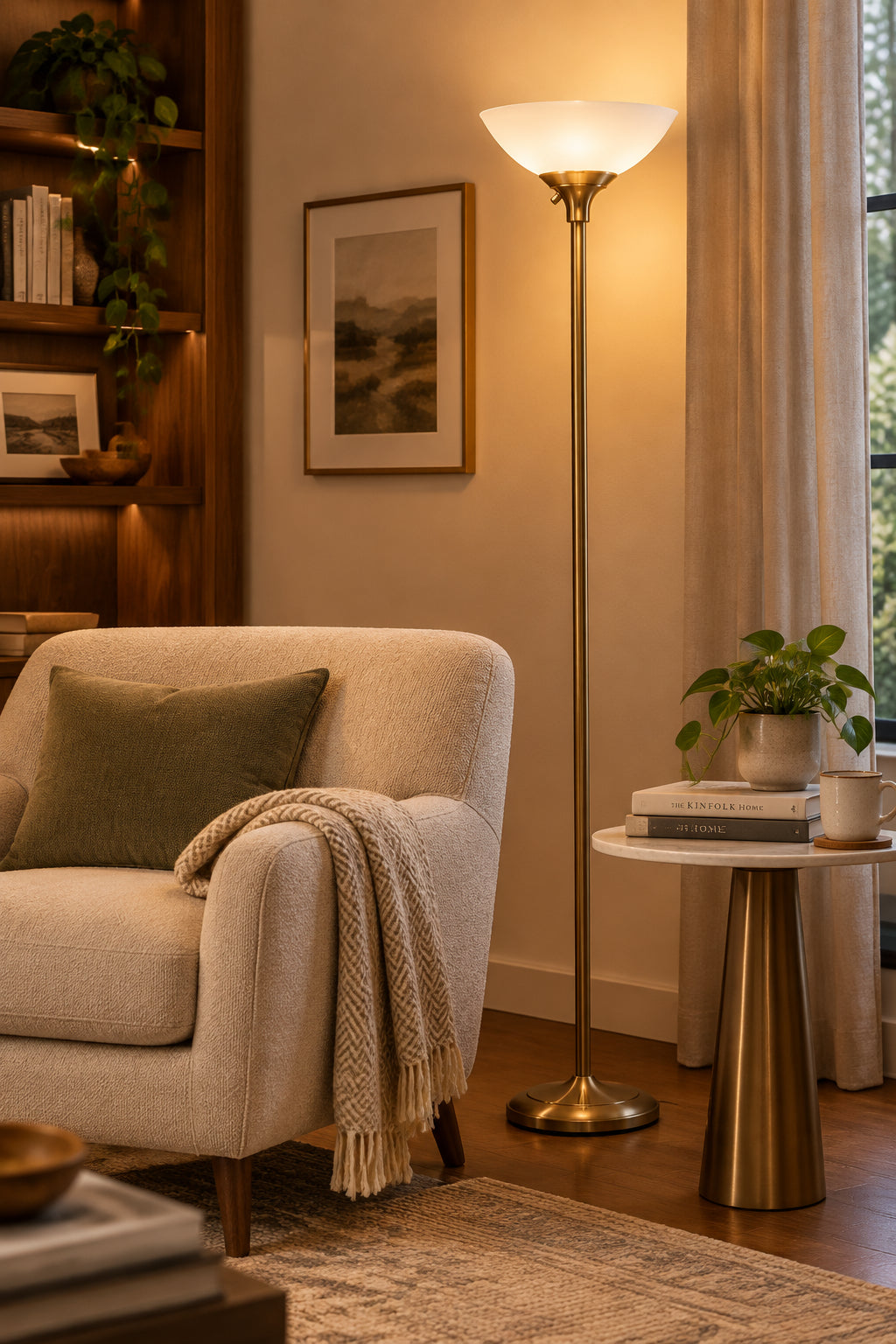 Adesso Glenn 300W Floor Lamp-Lighting-DECOROLALA