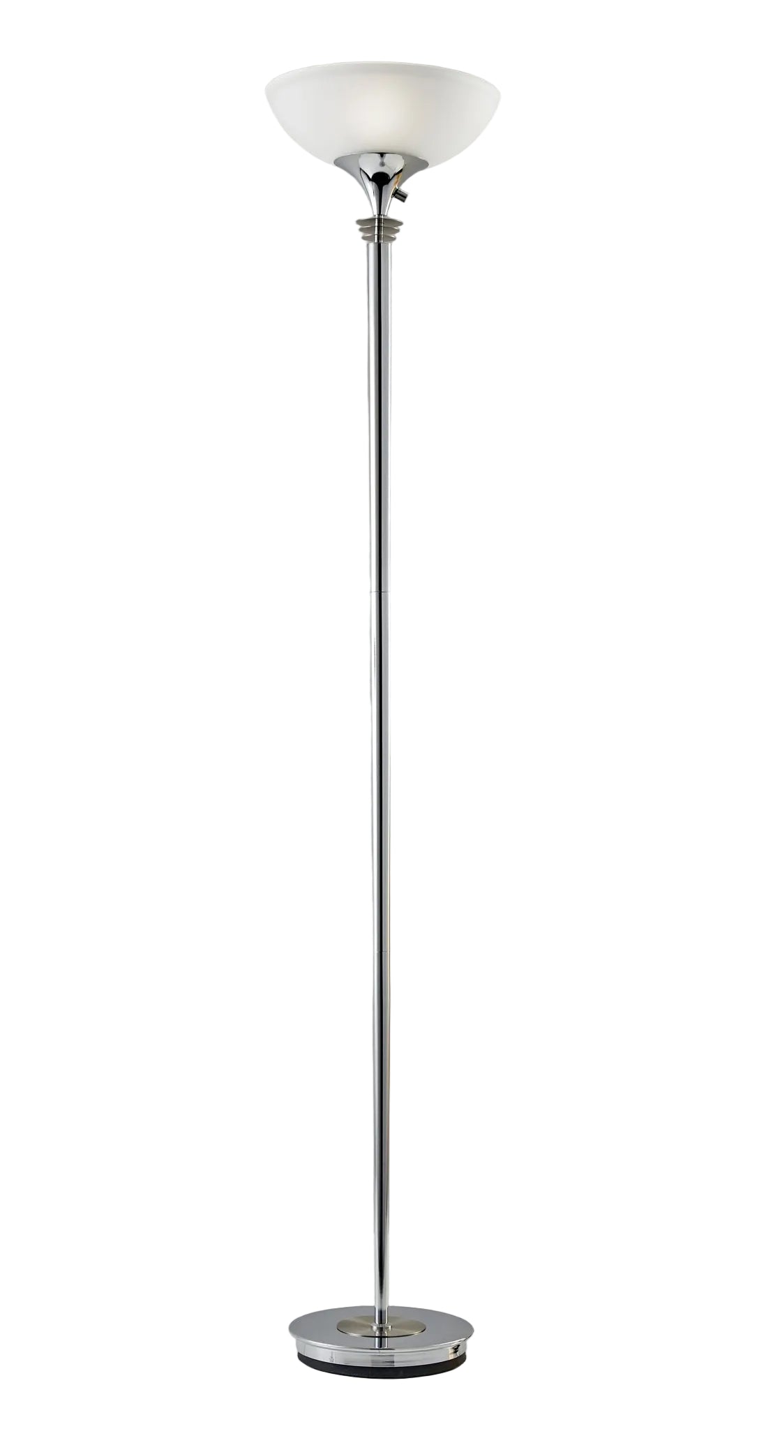 Adesso Metropolis 300W Floor Lamp - Brushed Steel-Lighting-DECOROLALA