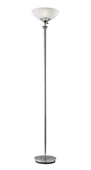 Adesso Metropolis 300W Floor Lamp - Brushed Steel-Lighting-DECOROLALA